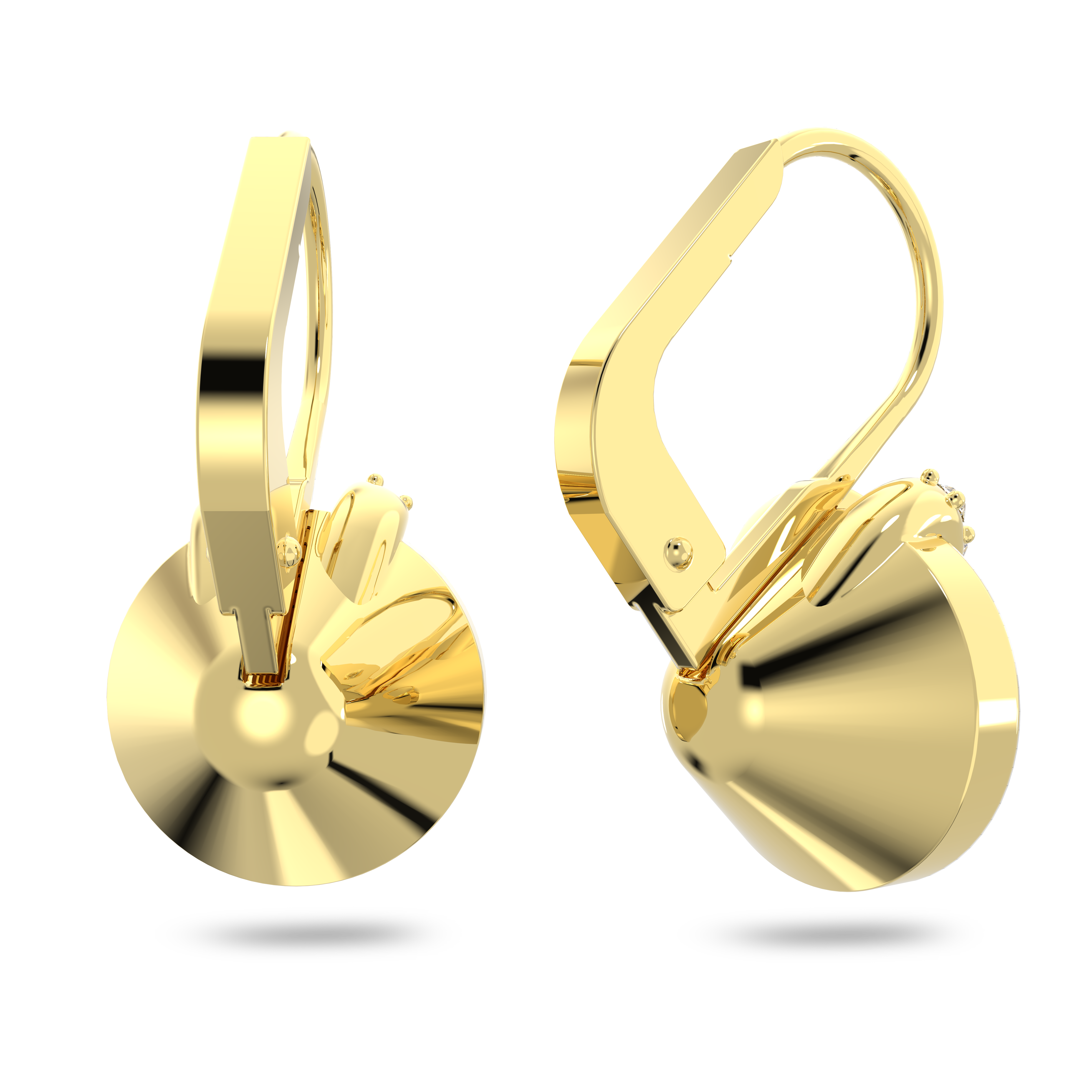 SWAROVSKI BELLA V DROP EARRINGS, ROUND CUT, GOLD TONE, GOLD-TONE PLATED 5662093