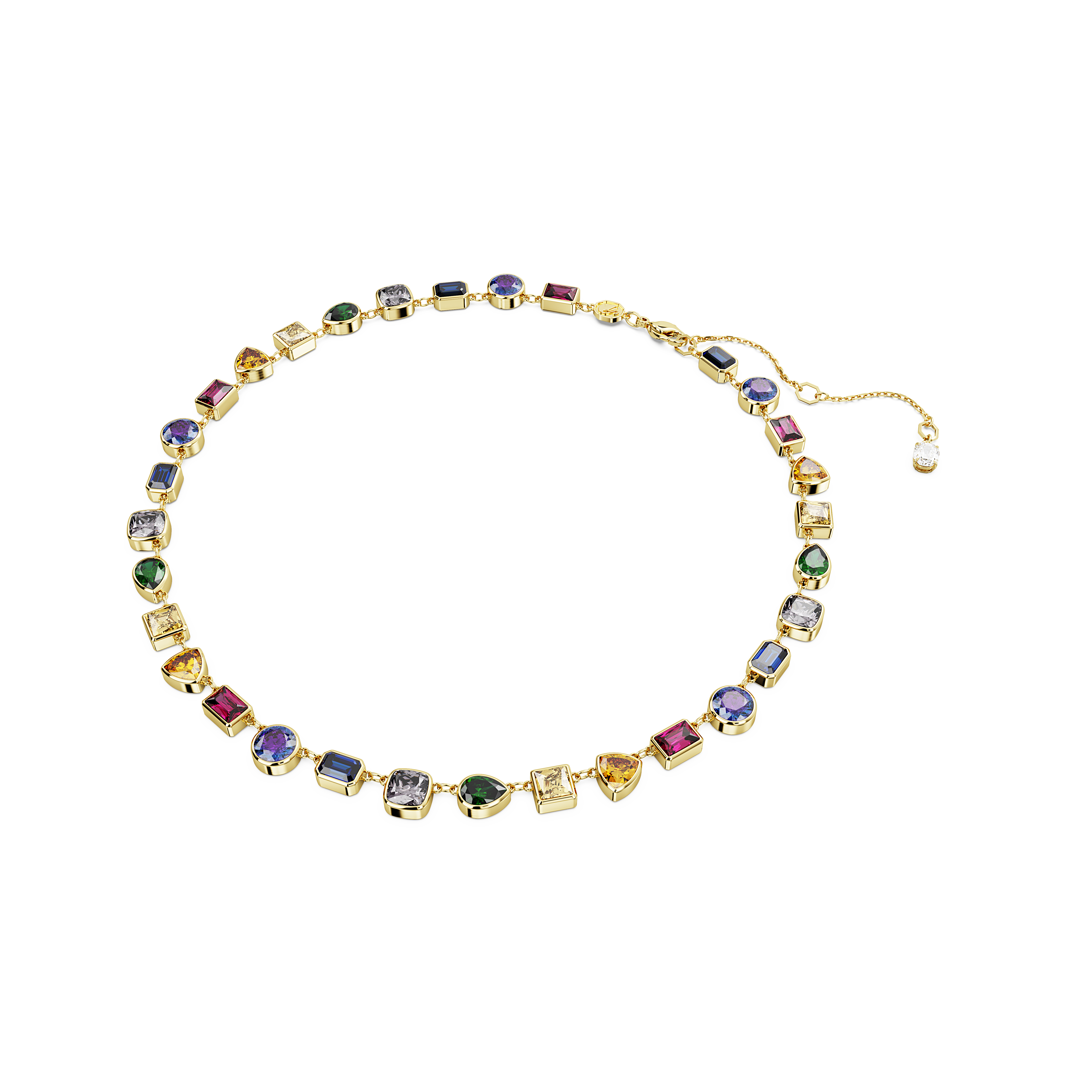 Swarovski Imber necklace, Mixed cuts, Multicolored, Gold-tone plated 5662915