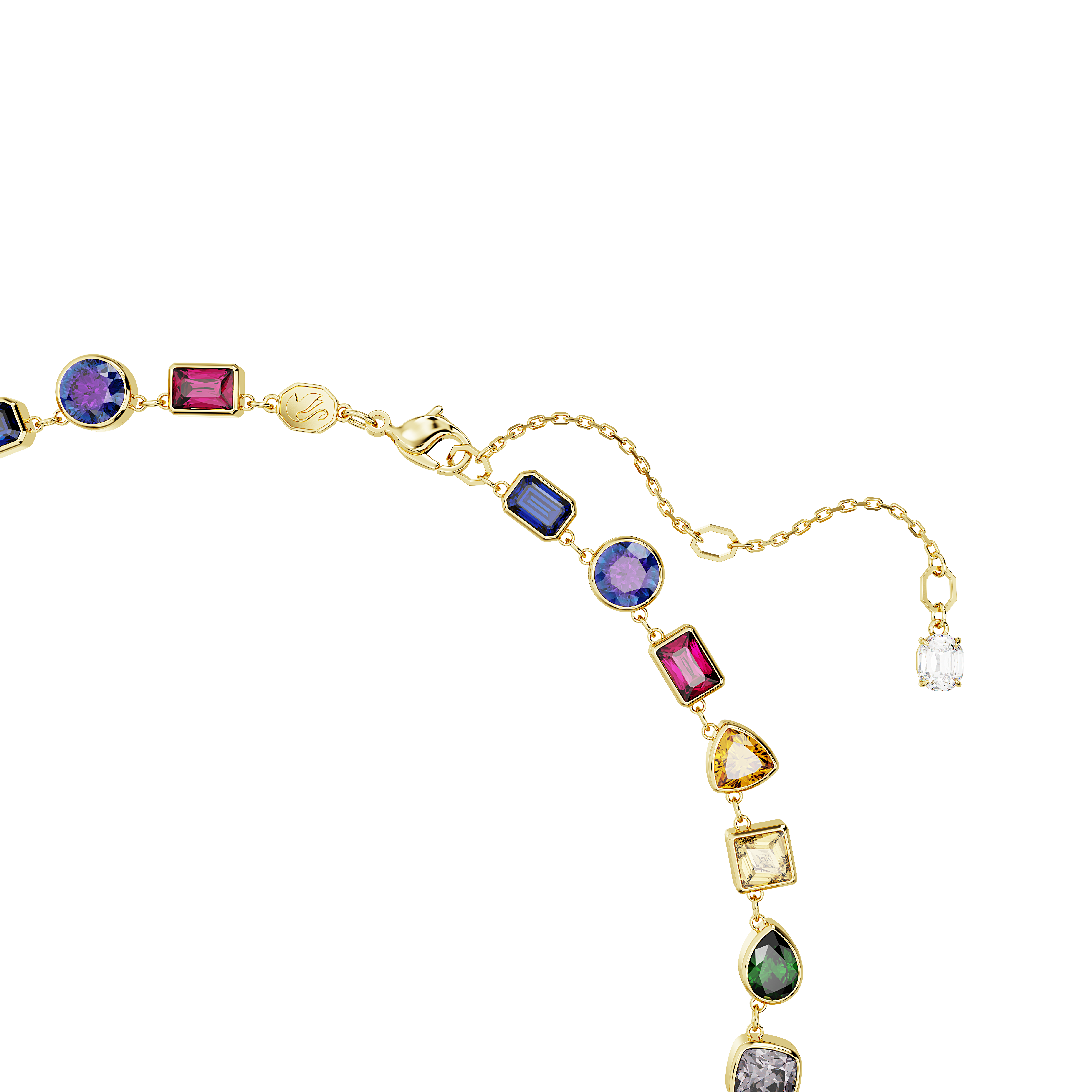 Swarovski Imber necklace, Mixed cuts, Multicolored, Gold-tone plated 5662915