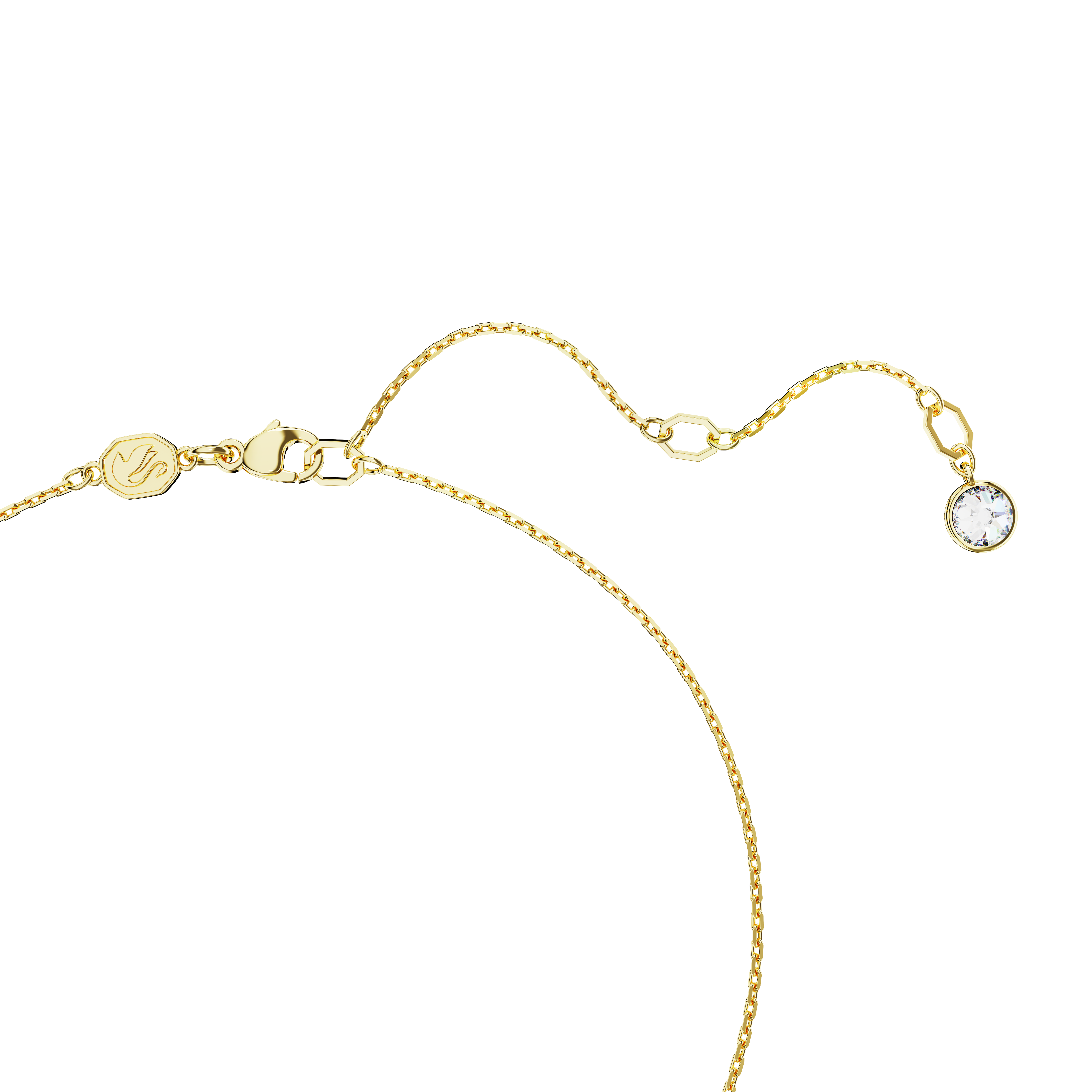 SWAROVSKI DEXTERA PENDANT, MIXED CUTS, WHITE, GOLD-TONE PLATED 5663333