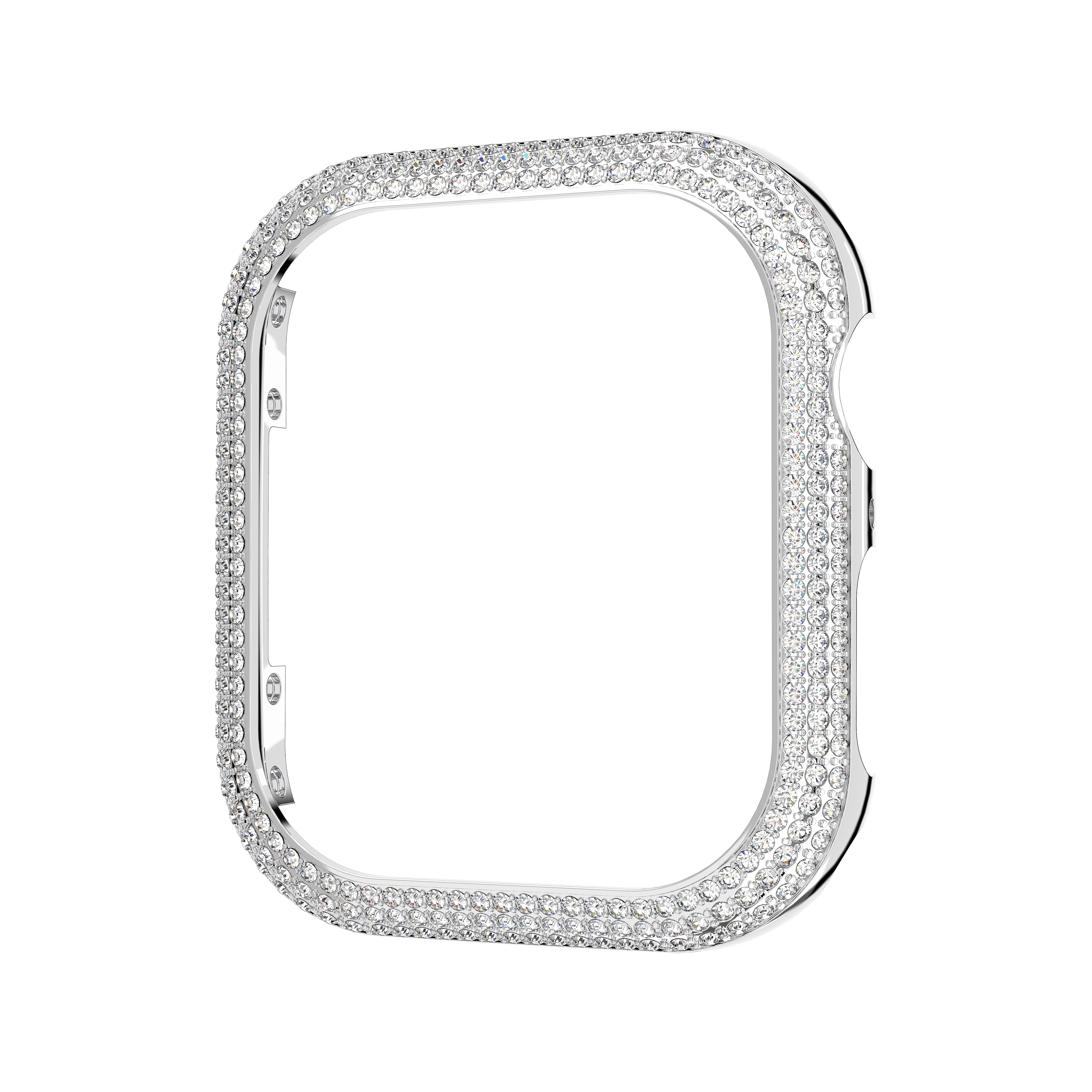 Swarovski Sparkling case, For Apple Watch® Series 7, 41 mm, Silver tone 5663567