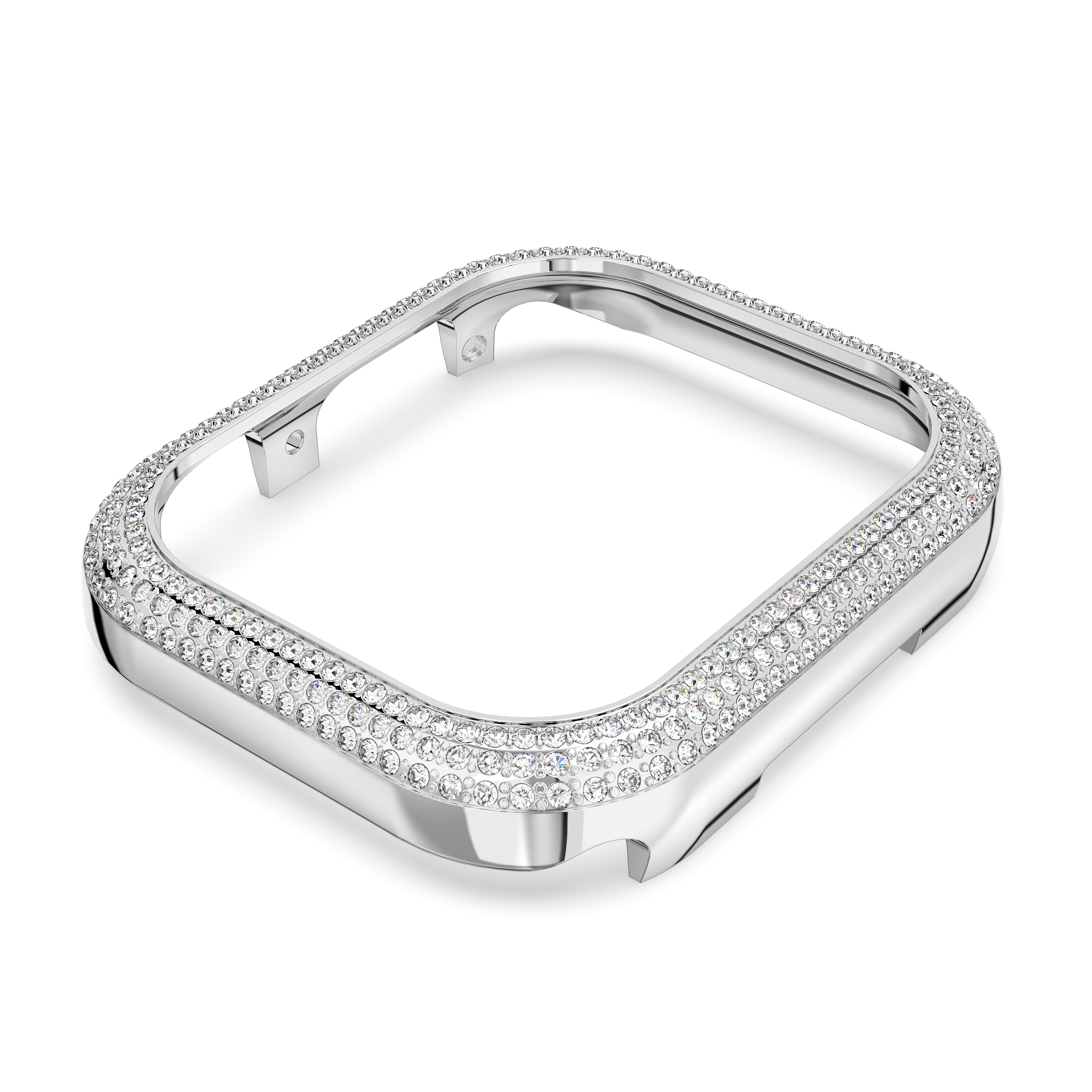 Swarovski Sparkling case, For Apple Watch® Series 7, 41 mm, Silver tone 5663567