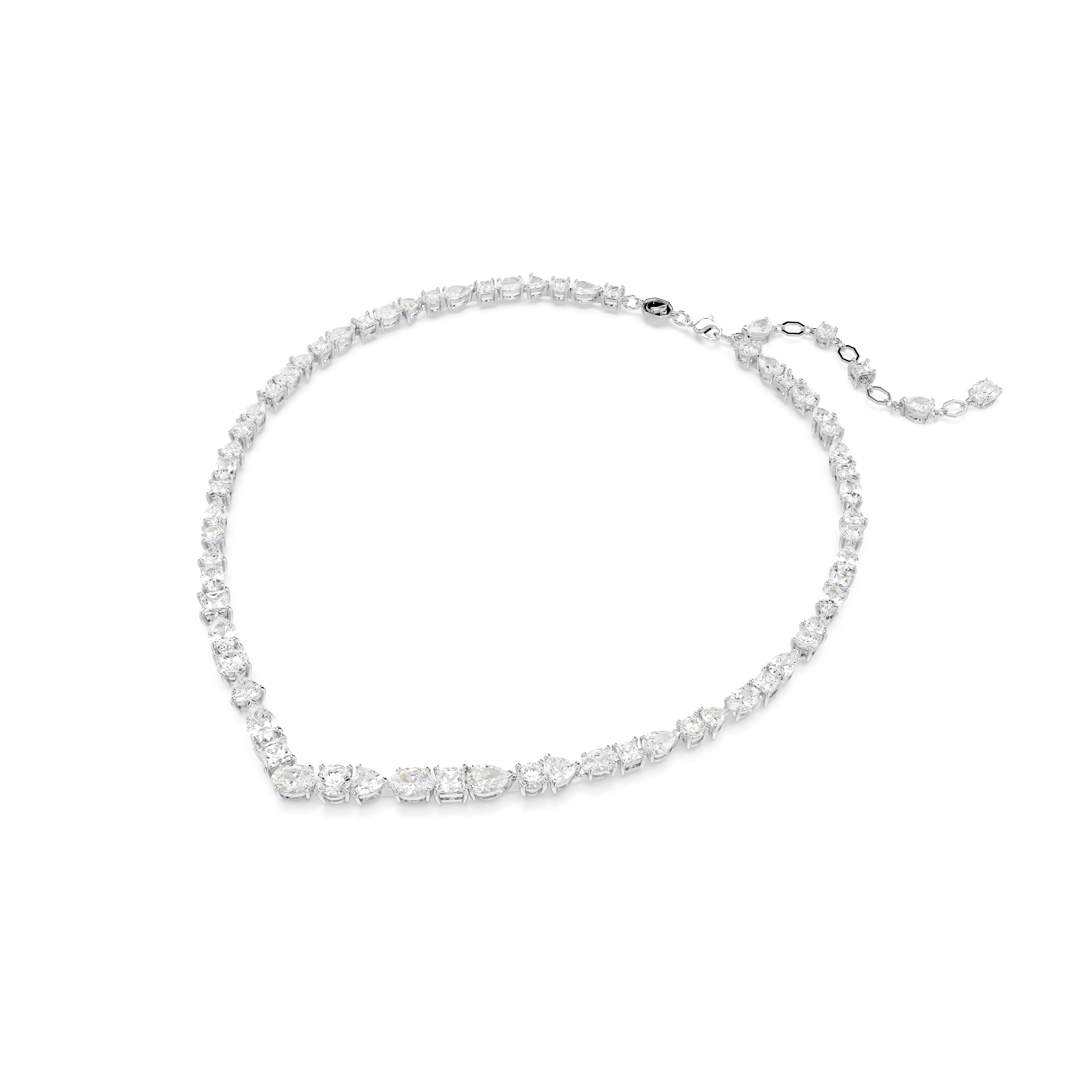 SWAROVSKI MESMERA NECKLACE, MIXED CUTS, WHITE, RHODIUM PLATED 5665242