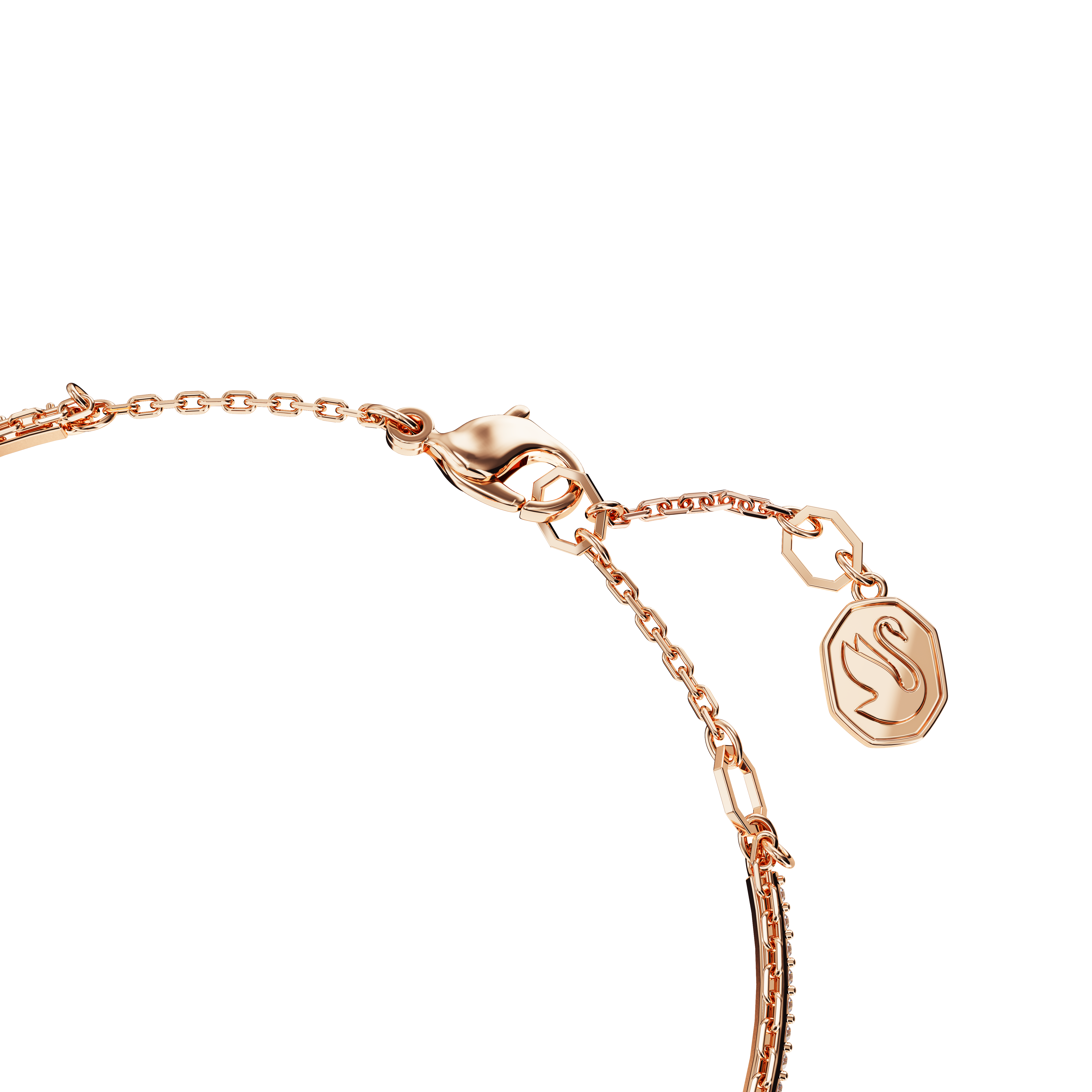 SWAROVSKI STILLA BANGLE, MIXED CUTS, PINK, ROSE GOLD-TONE PLATED 5668243