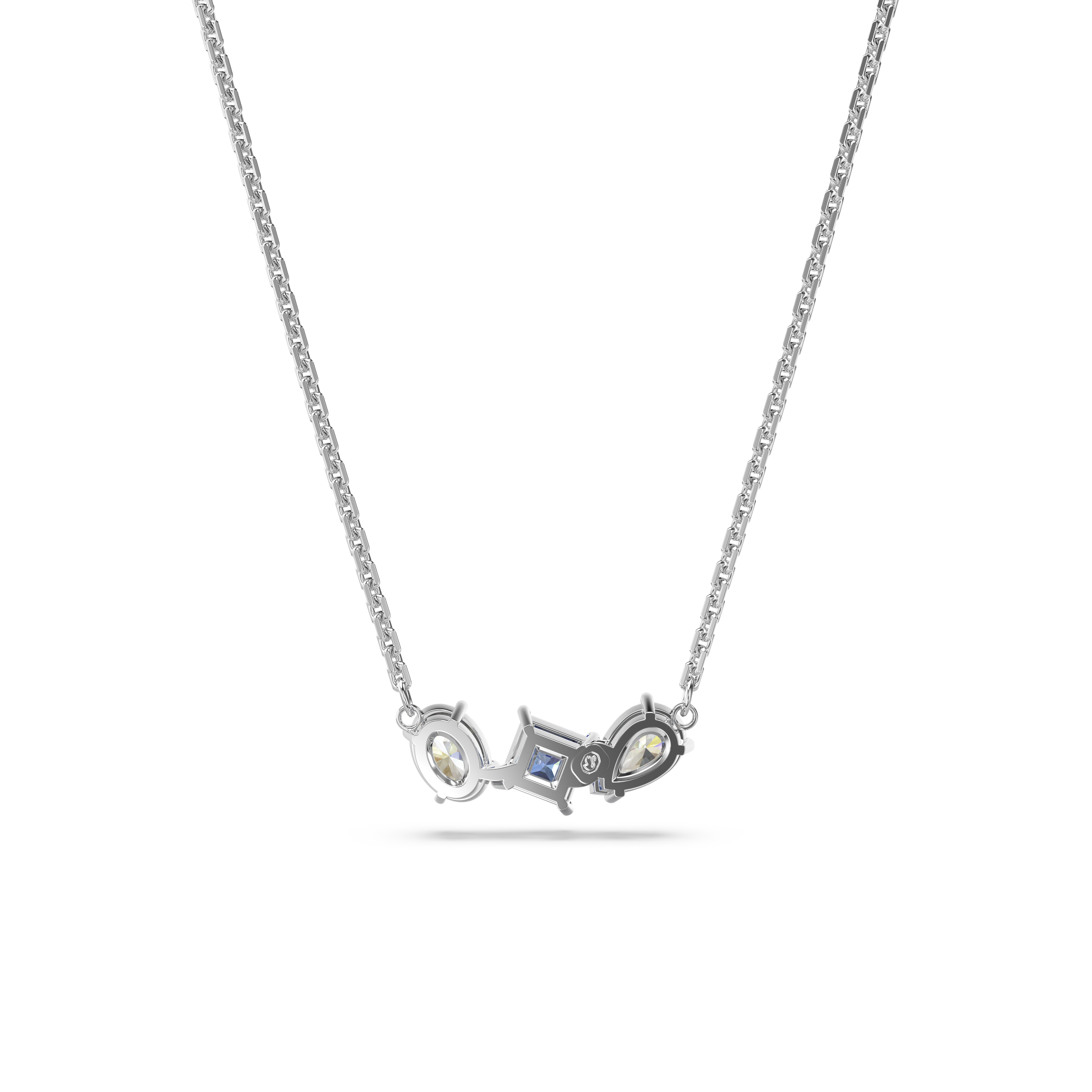 Swarovski Mesmera pendant, Mixed cuts, Blue, Rhodium plated 5668276