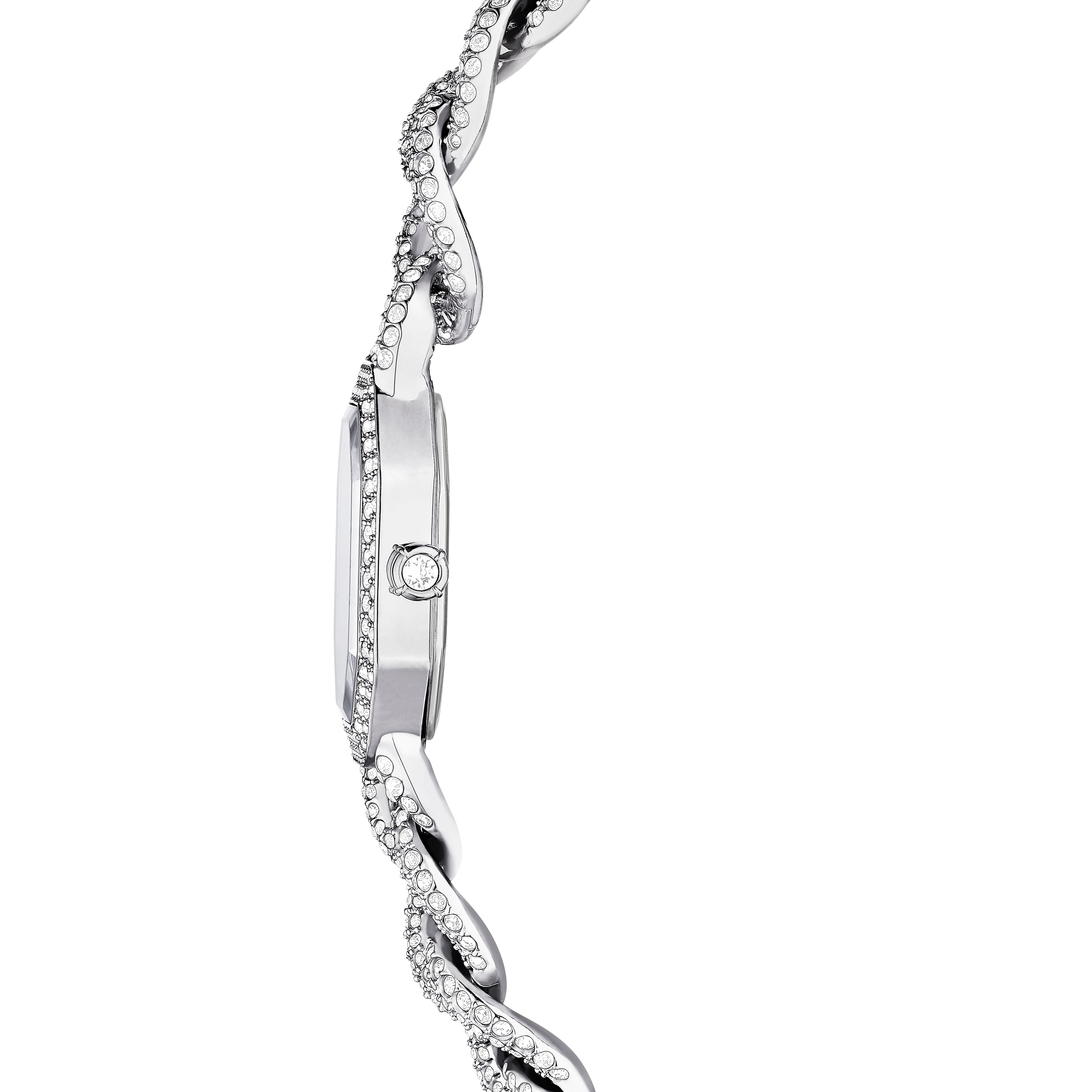 Swarovski Dextera chain watch, Swiss Made, Crystal bracelet, Silver tone, Stainless Steel 5668899