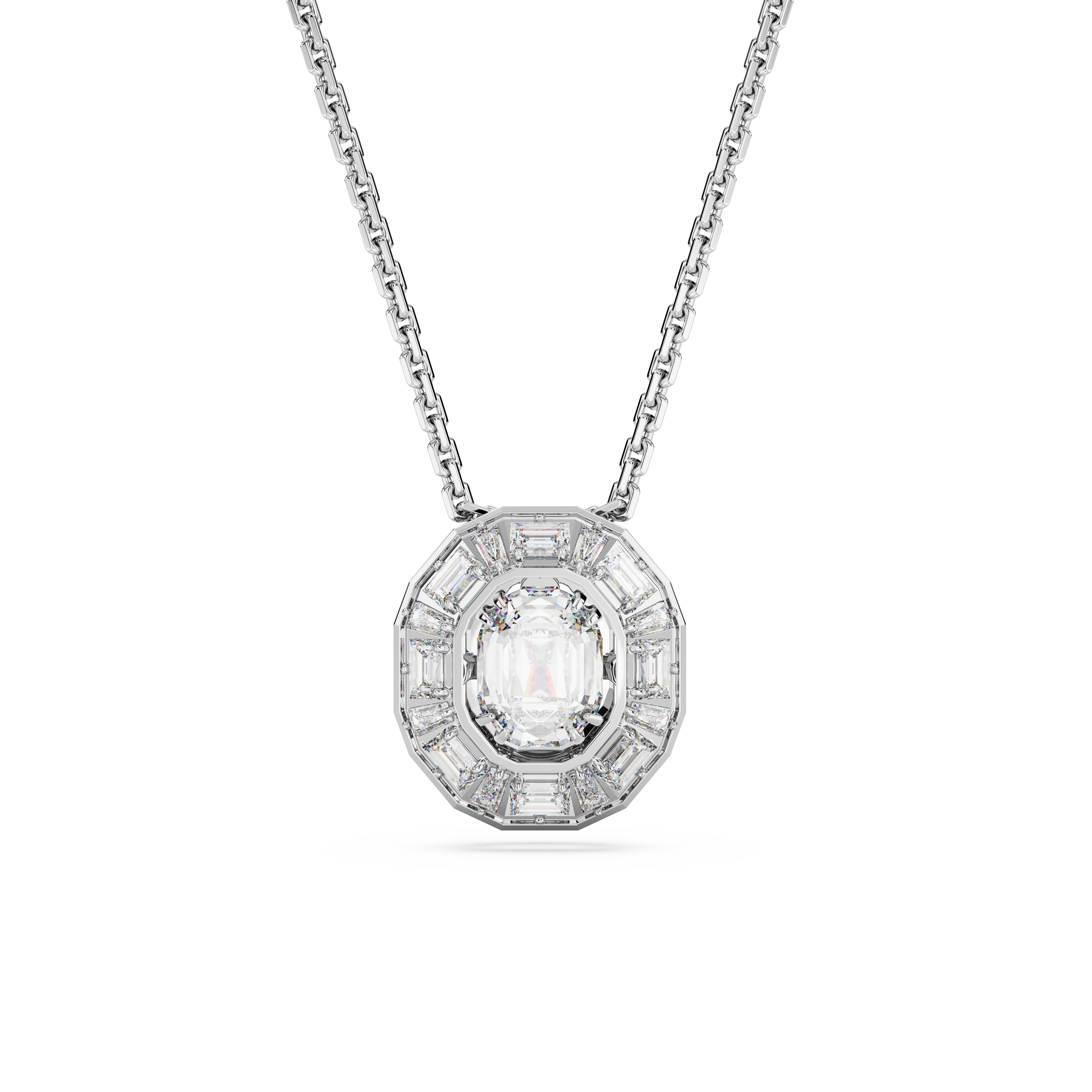 SWAROVSKI MESMERA PENDANT, OCTAGON CUT, WHITE, RHODIUM PLATED 5669915