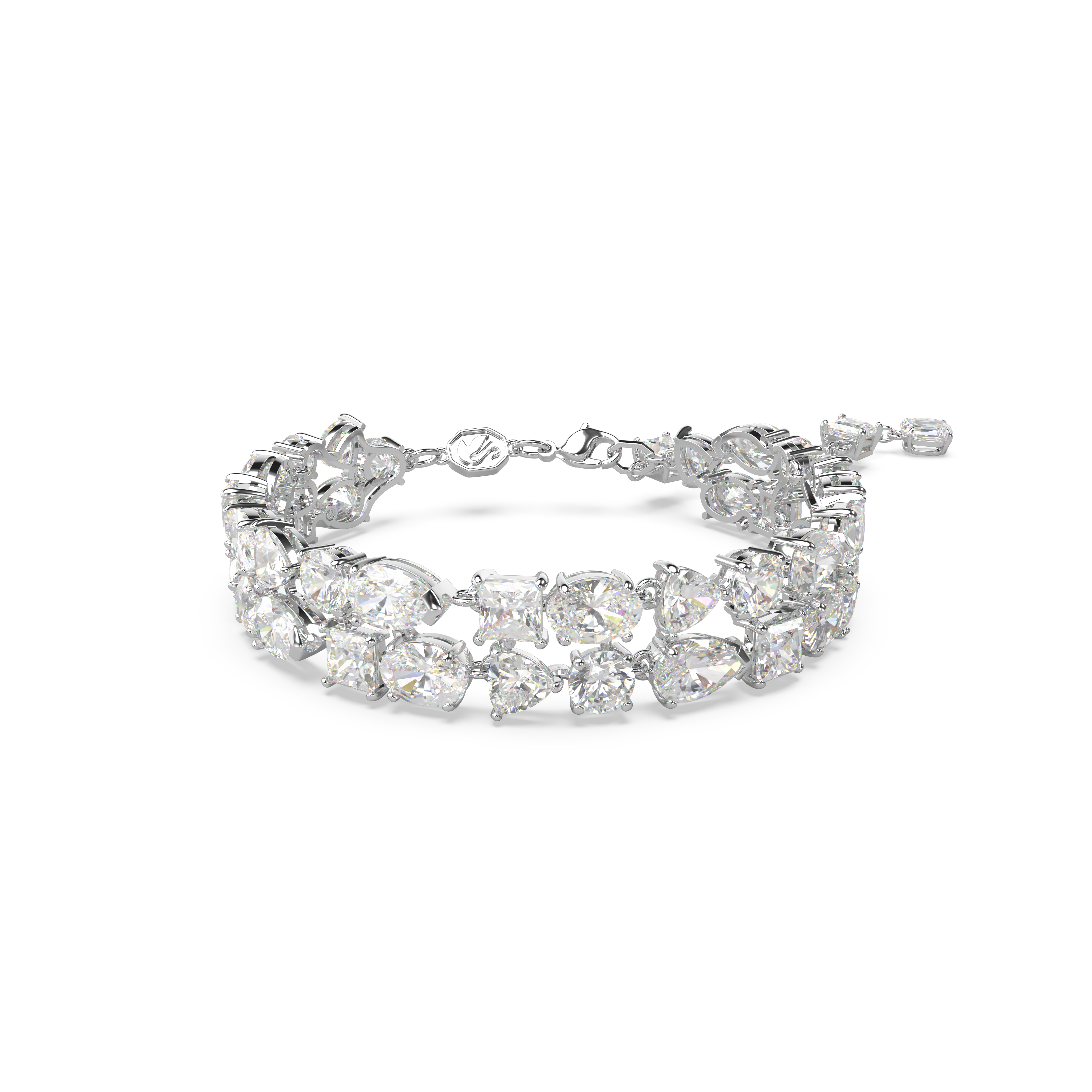 SWAROVSKI MESMERA BRACELET, MIXED CUTS, WHITE, RHODIUM PLATED 5669927