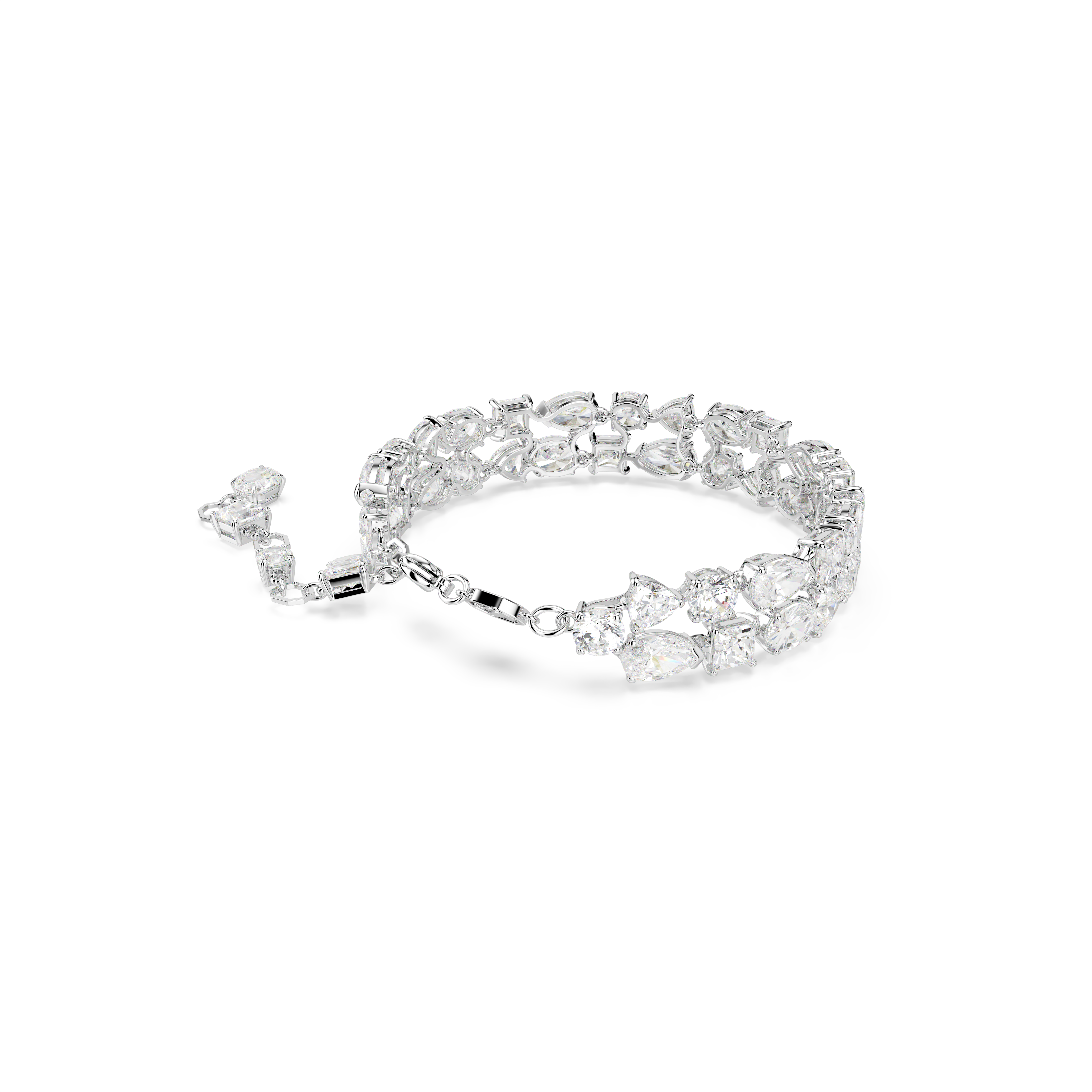 Swarovski Mesmera bracelet, Mixed cuts, White, Rhodium plated 5669927