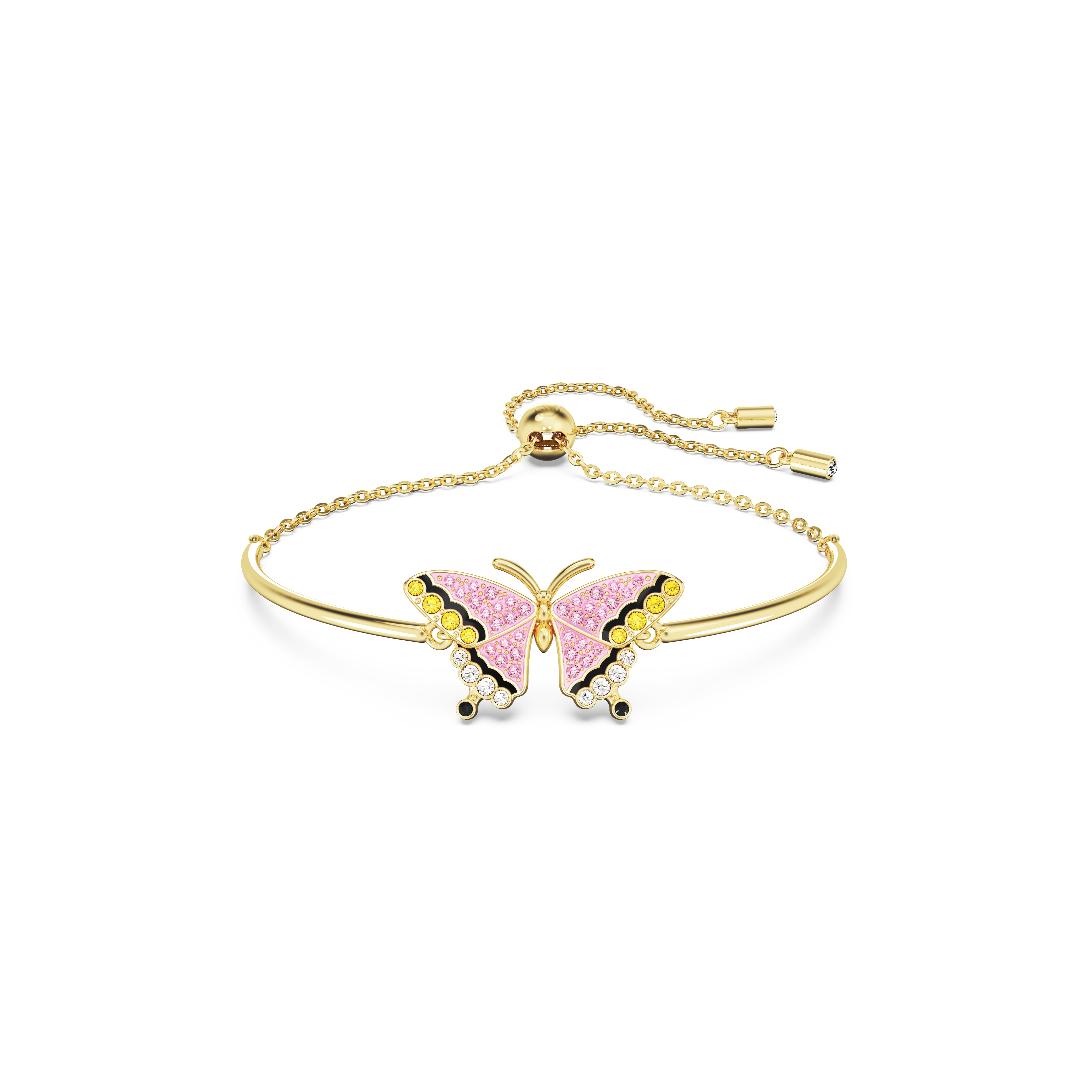 SWAROVSKI IDYLLIA BRACELET, BUTTERFLY, MULTICOLORED, GOLD-TONE PLATED 5670053