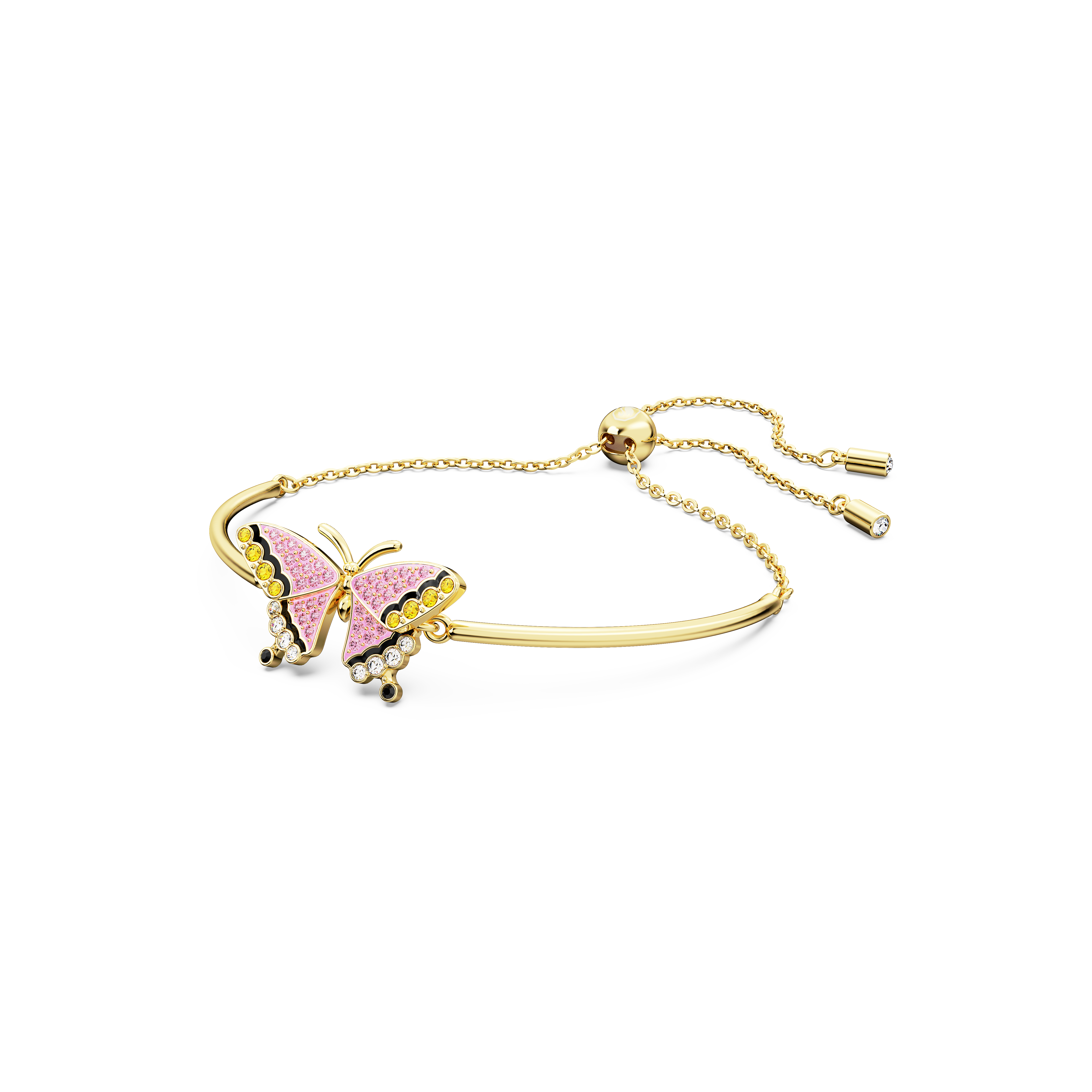 SWAROVSKI IDYLLIA BRACELET, BUTTERFLY, MULTICOLORED, GOLD-TONE PLATED 5670053