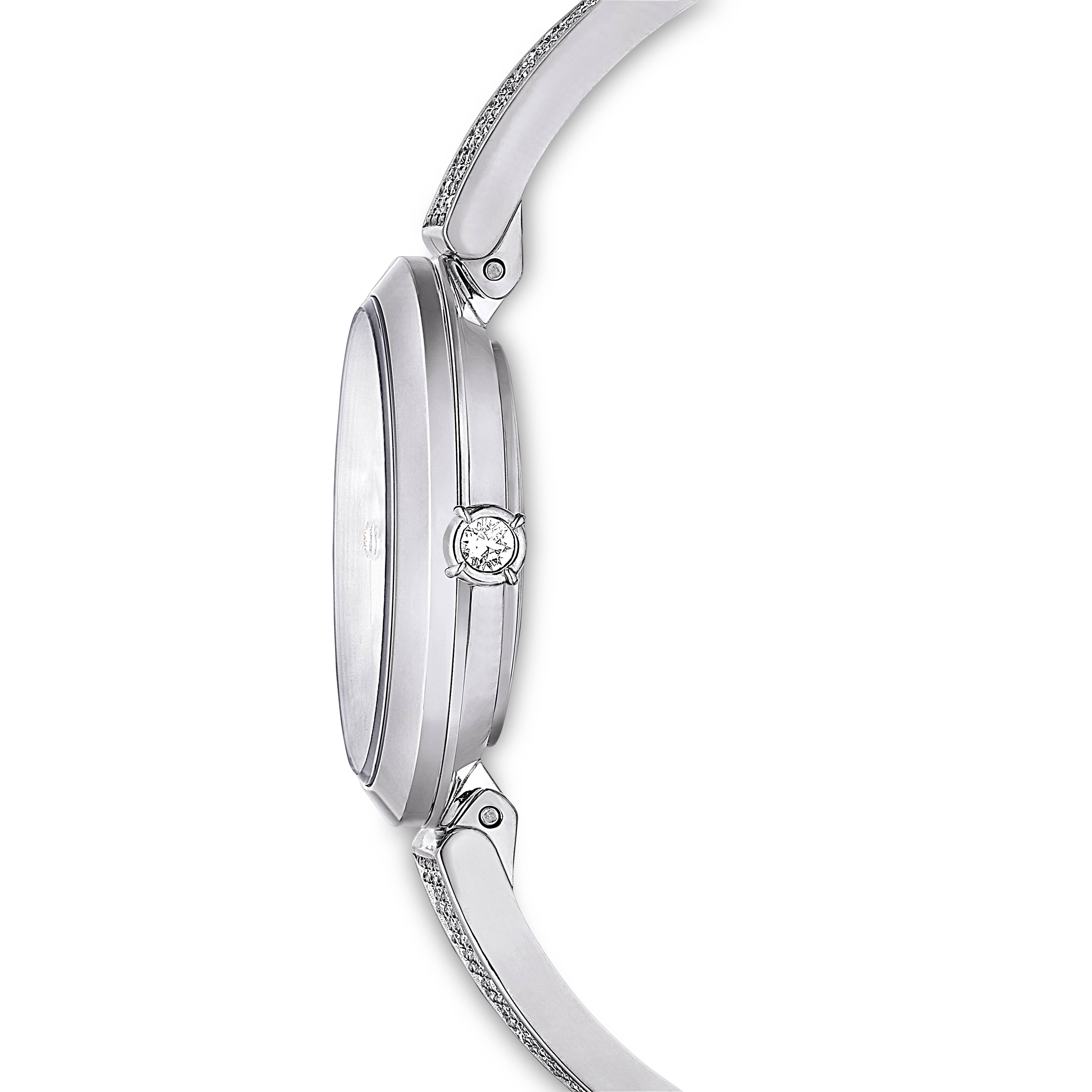 Swarovski Illumina watch, Swiss Made, Metal bracelet, Silver tone, Stainless steel 5671205