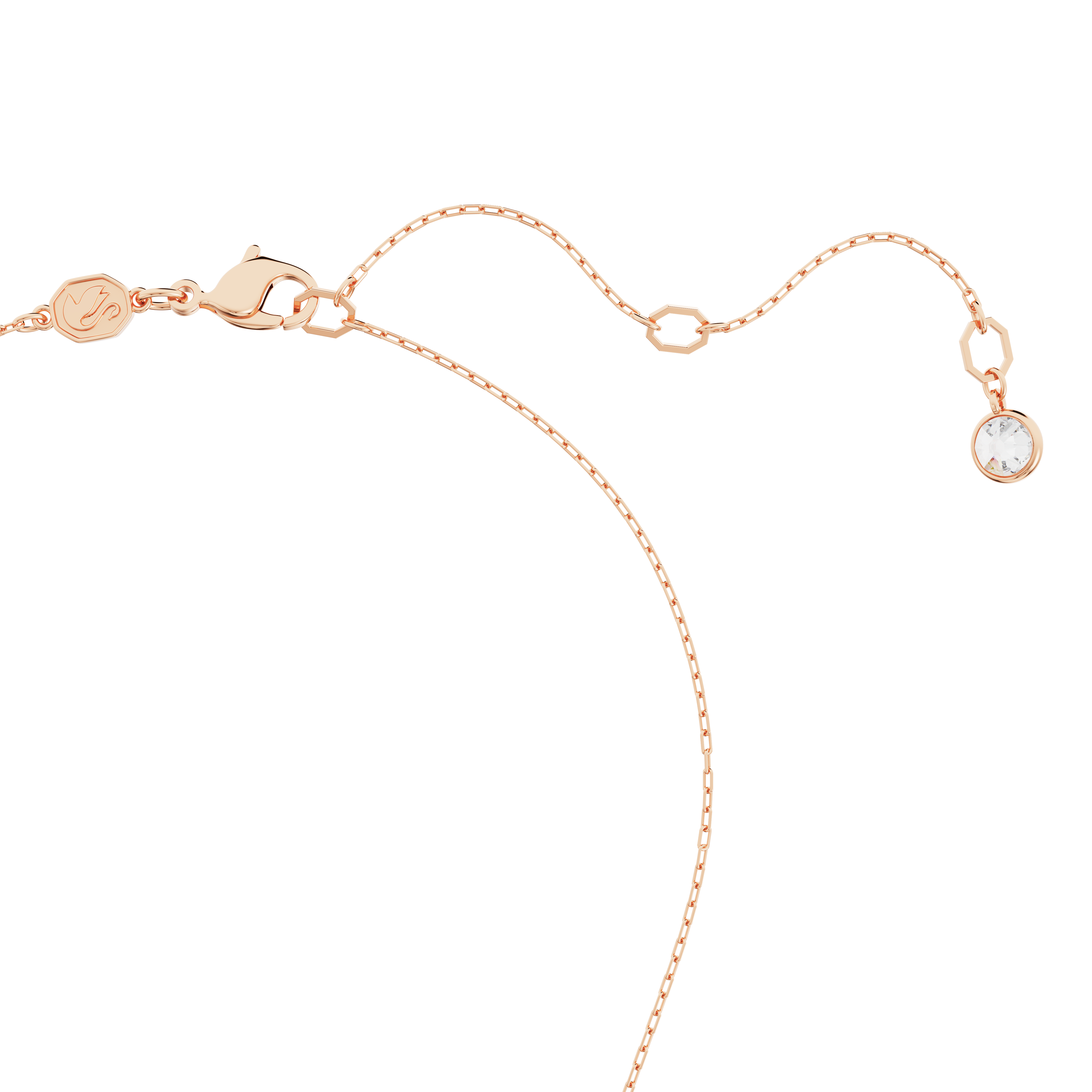 SWAROVSKI LUNA PENDANT, MOON, MULTICOLORED, ROSE GOLD-TONE PLATED 5671585