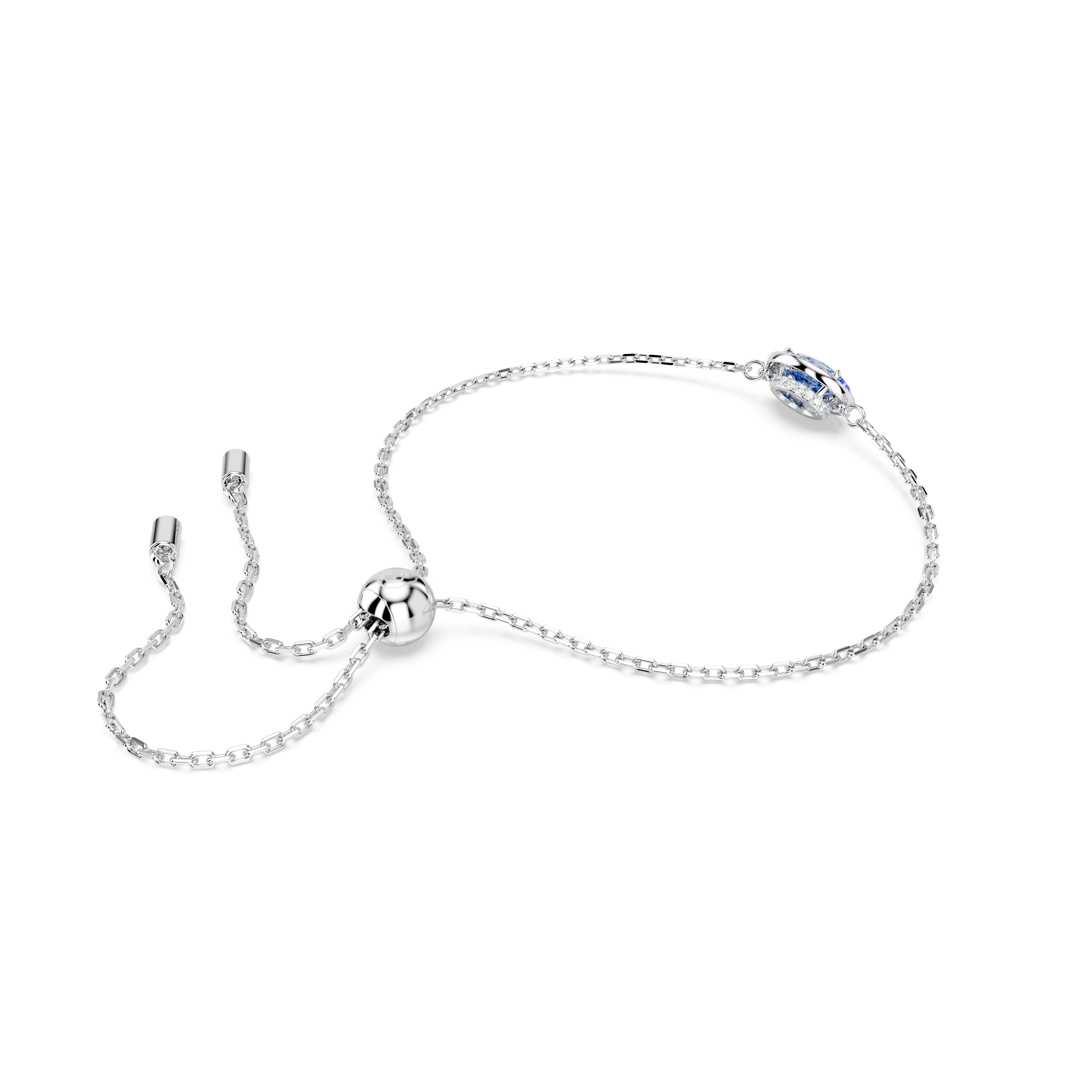 SWAROVSKI CONSTELLA BRACELET, OVAL CUT, BLUE, RHODIUM PLATED 5671895