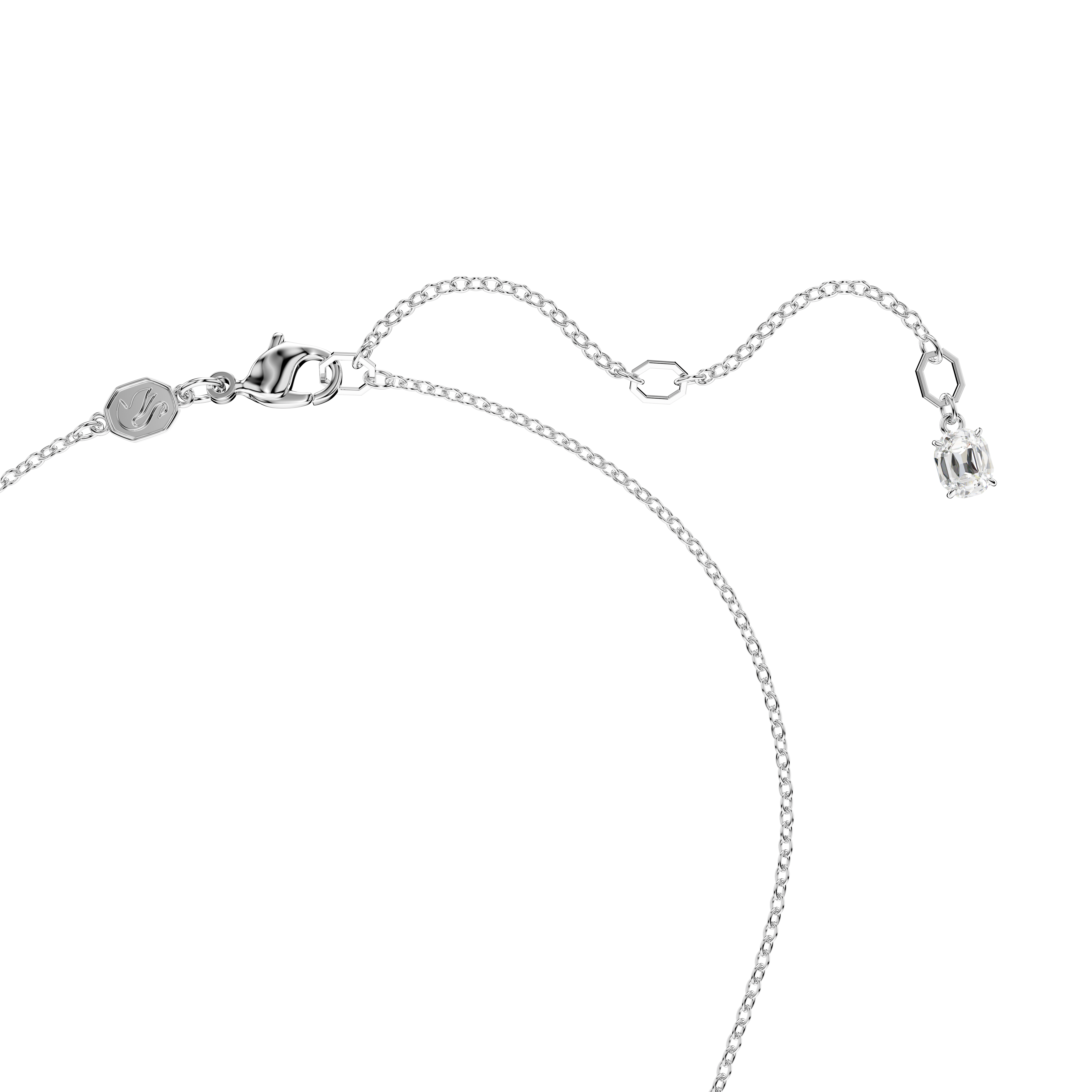 SWAROVSKI INSIGNE PENDANT, MIXED CUTS, CROSS, WHITE, RHODIUM PLATED 5675573
