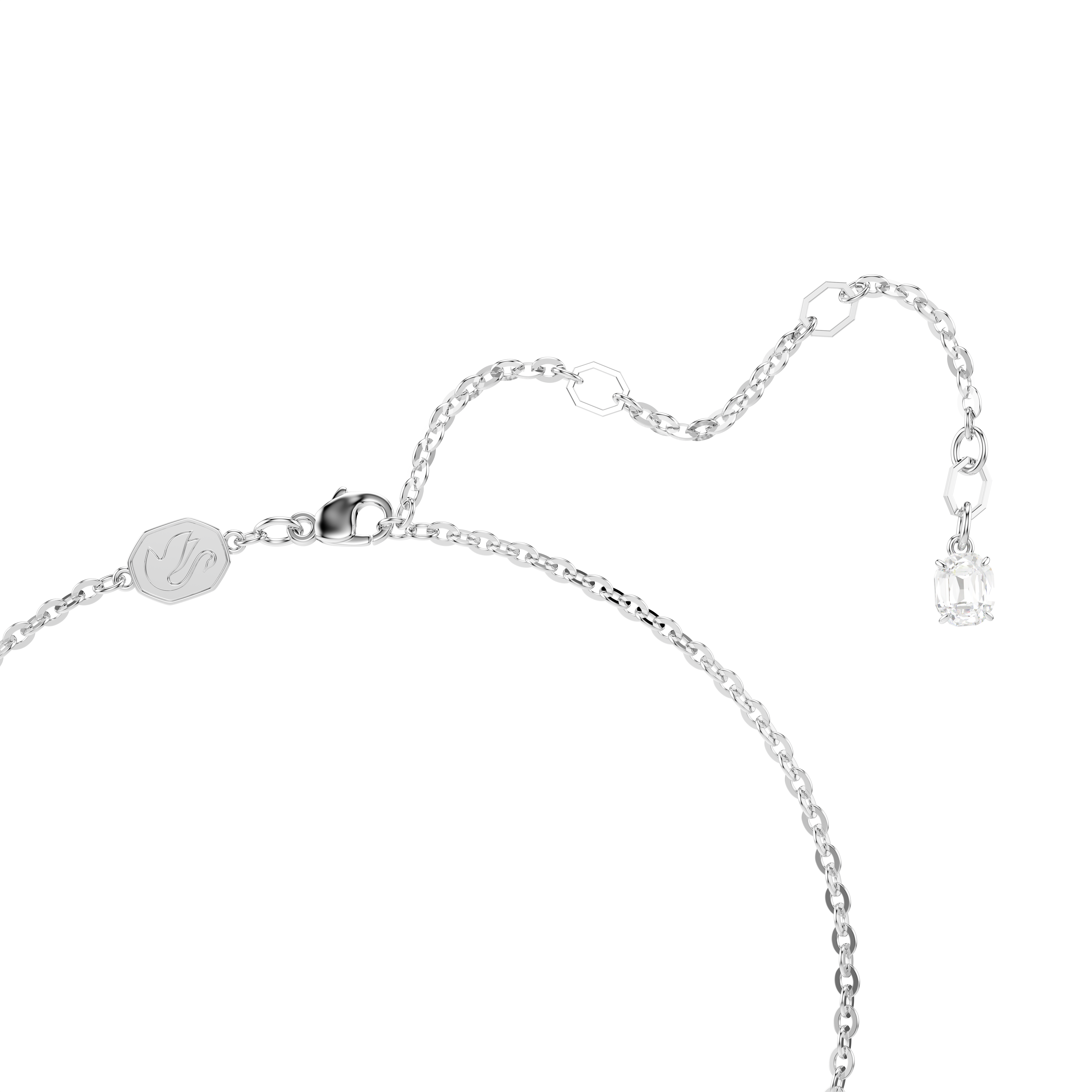 Swarovski Insigne pendant, Pavé, Cross, White, Rhodium plated 5675577