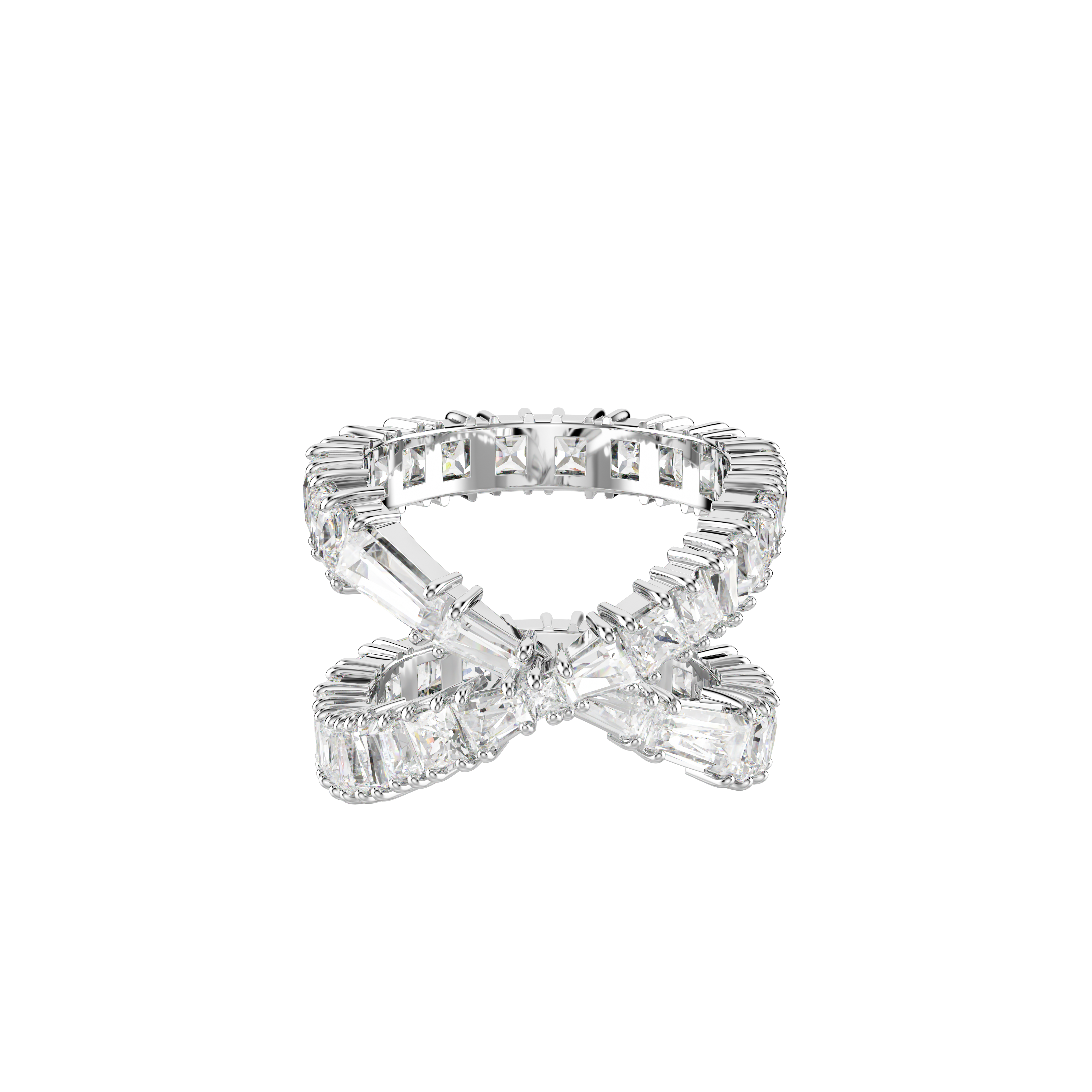 Swarovski Hyperbola ring, Infinity, White, Silver-tone finish 5677629