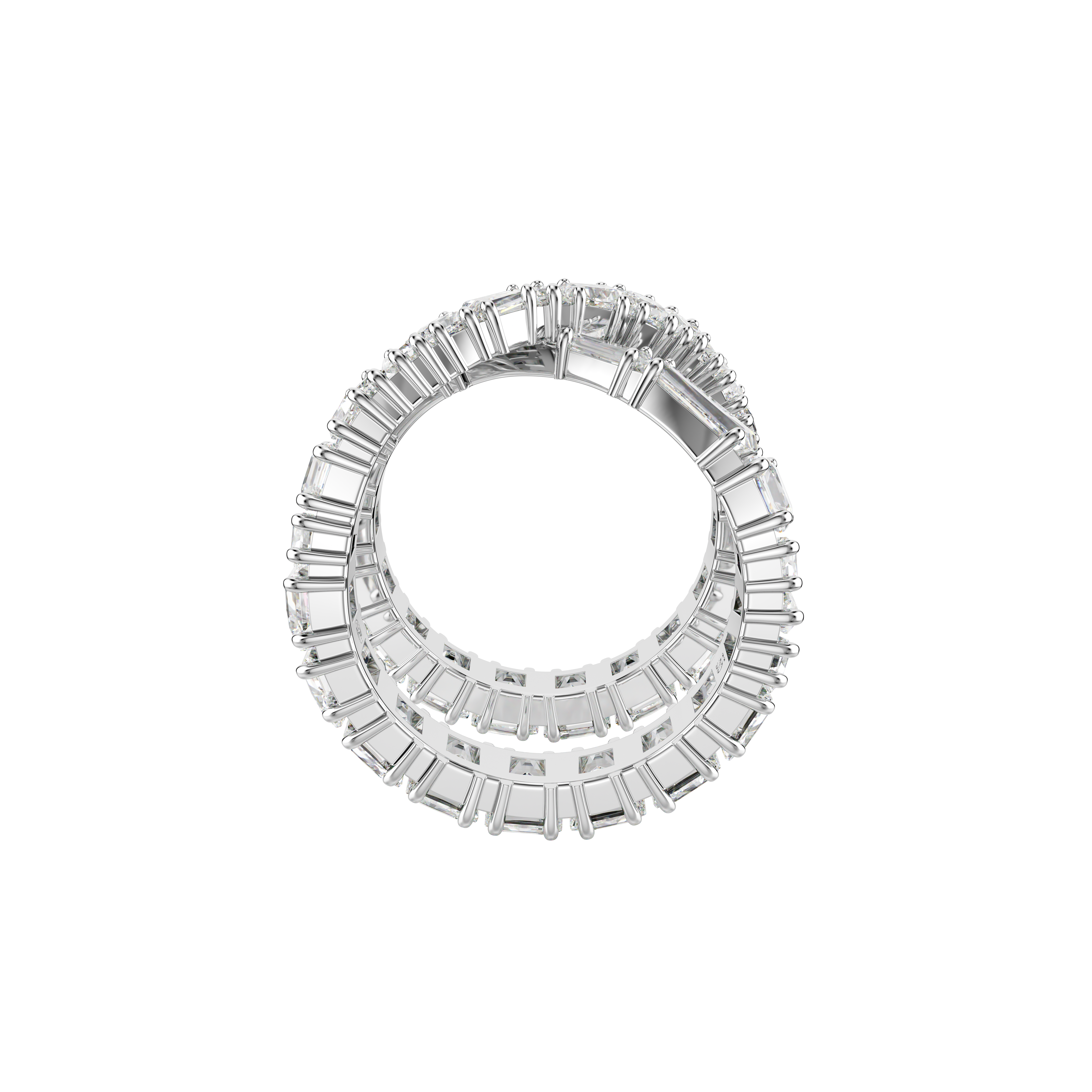 Swarovski Hyperbola ring, Infinity, White, Silver-tone finish 5677633