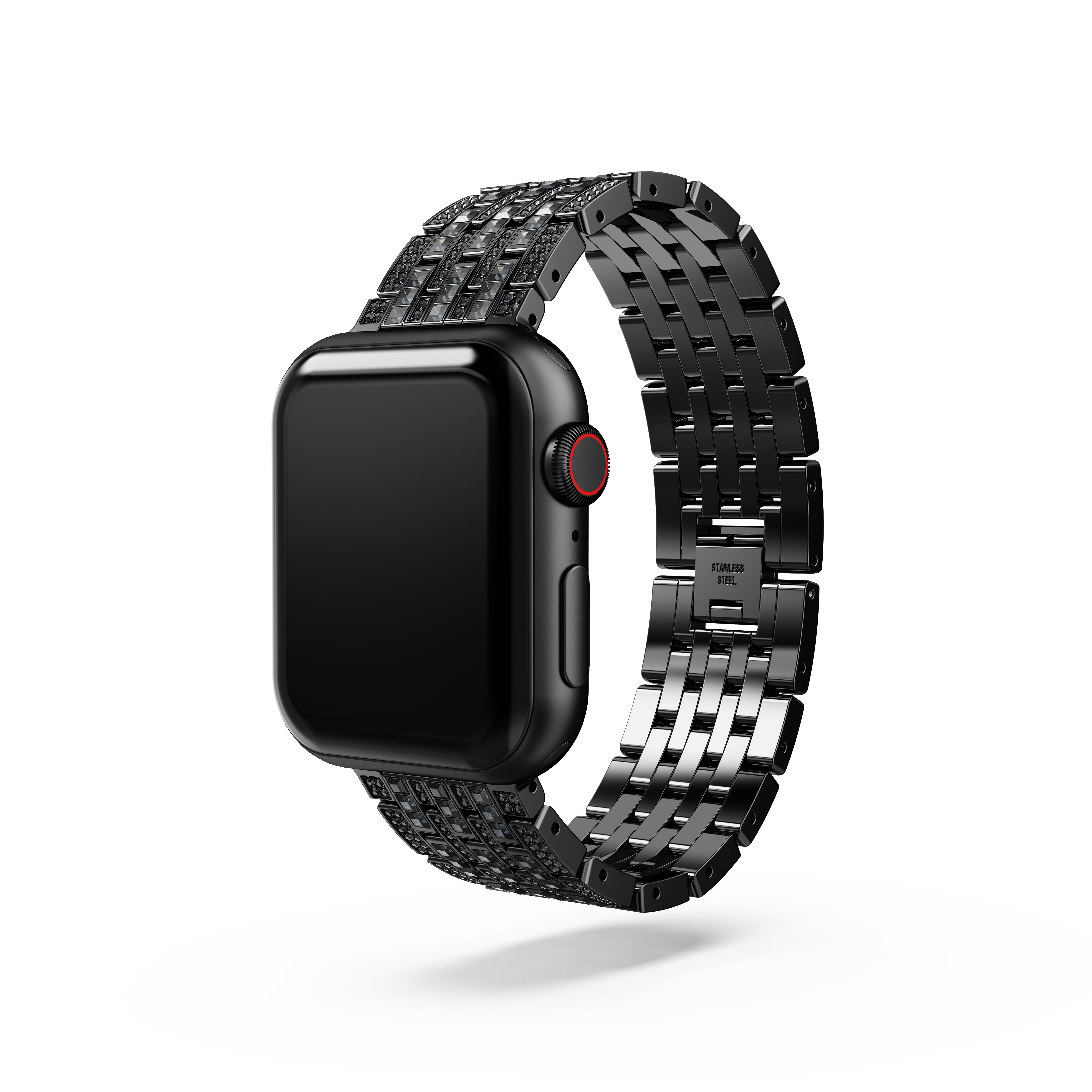 Swarovski Princess strap, For Apple Watch® 40mm & 41mm, Black, Black finish 5678675