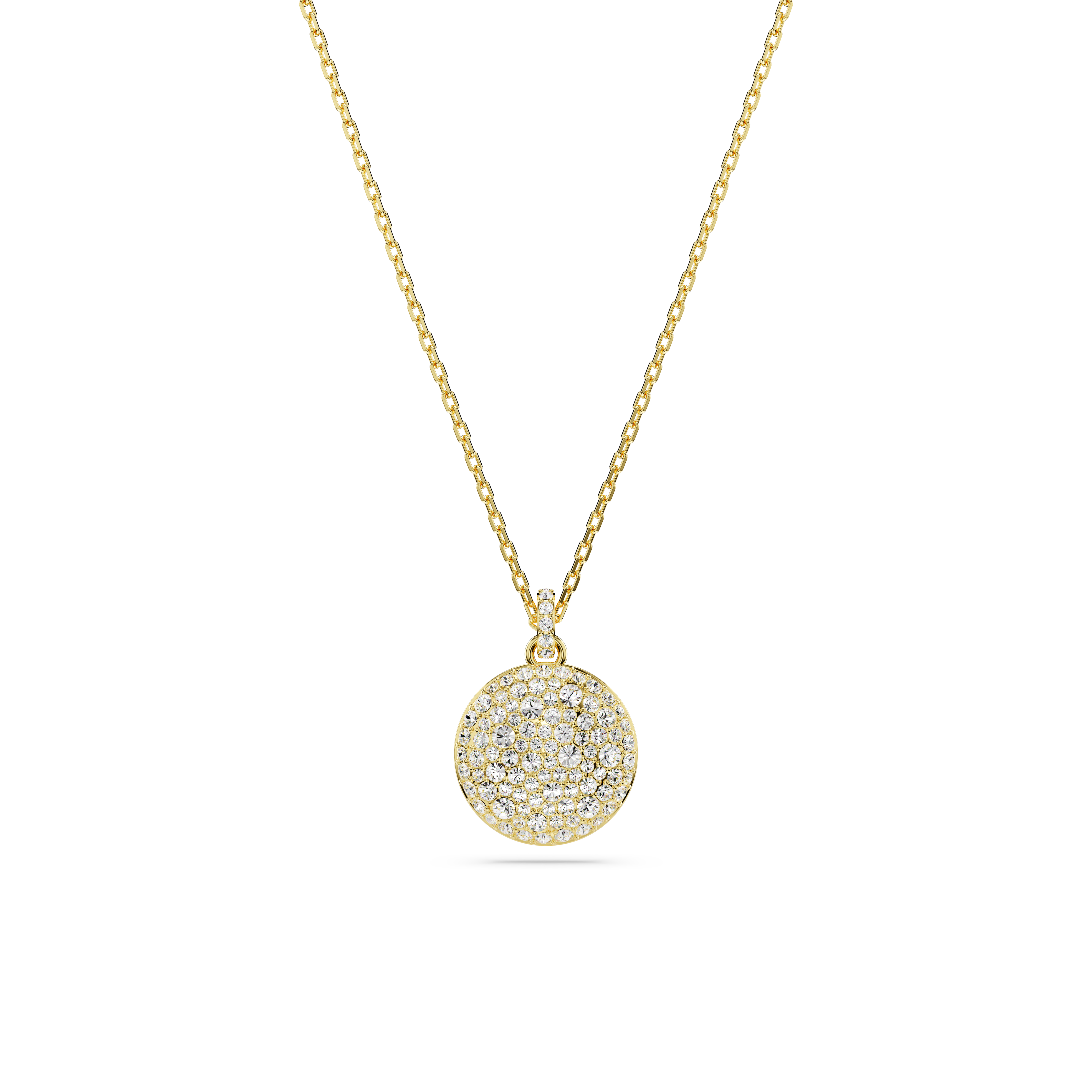 Swarovski Sublima layered pendant, White, Gold-tone plated 5683442