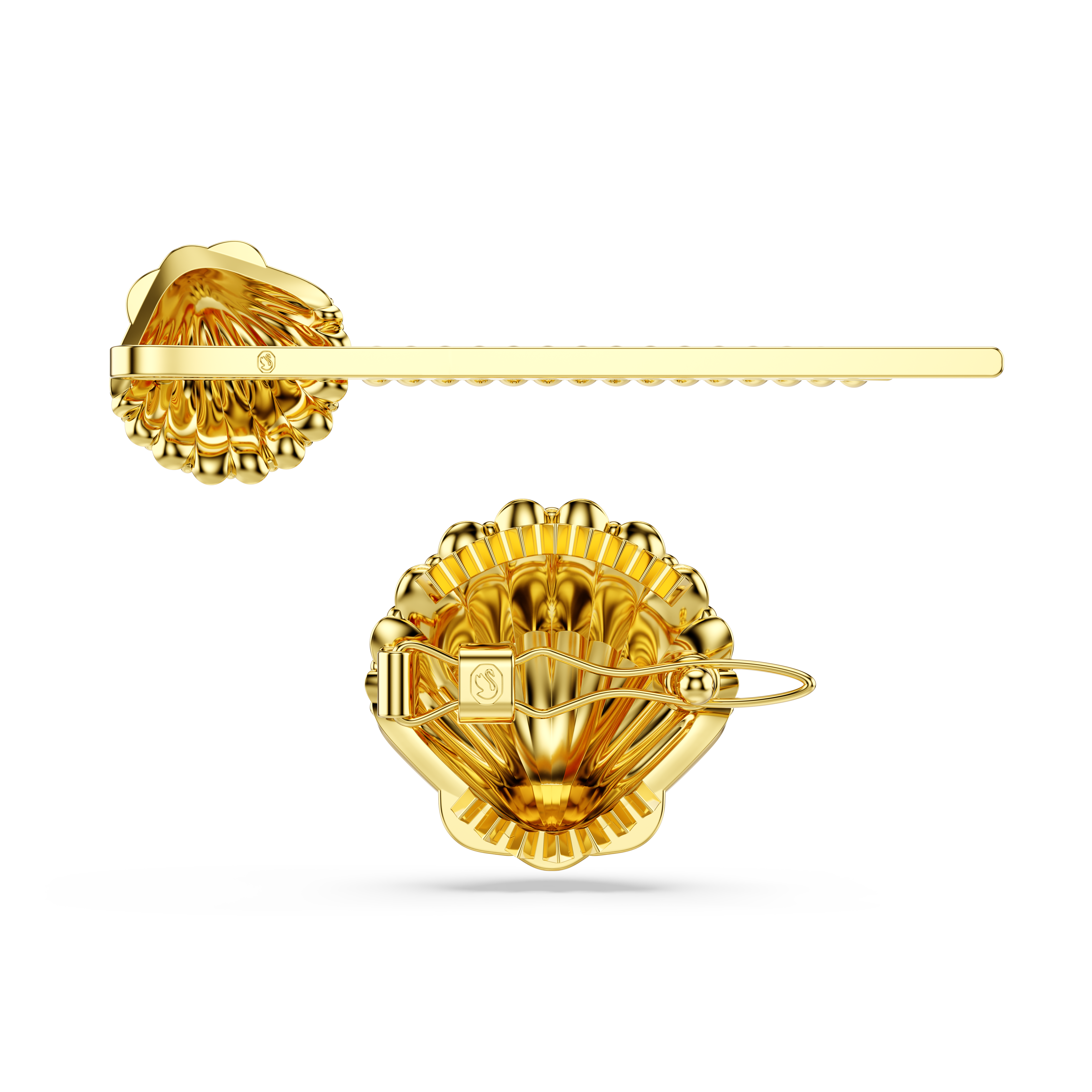 Swarovski Idyllia hair pin, Set (2), Shell, White, Mixed metal finish 5686437