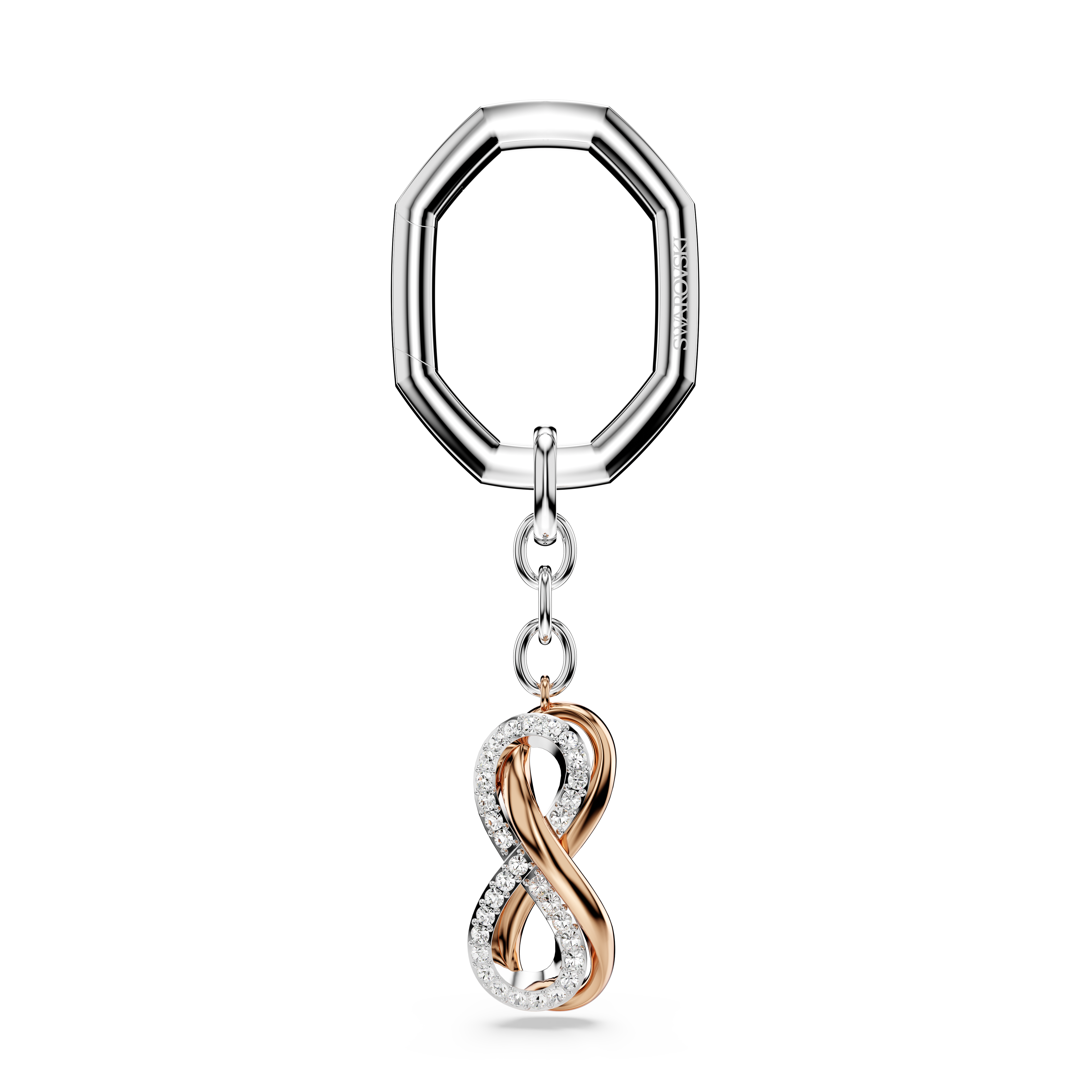 Swarovski Key ring, Infinity, White, Mixed metal finish 5687996