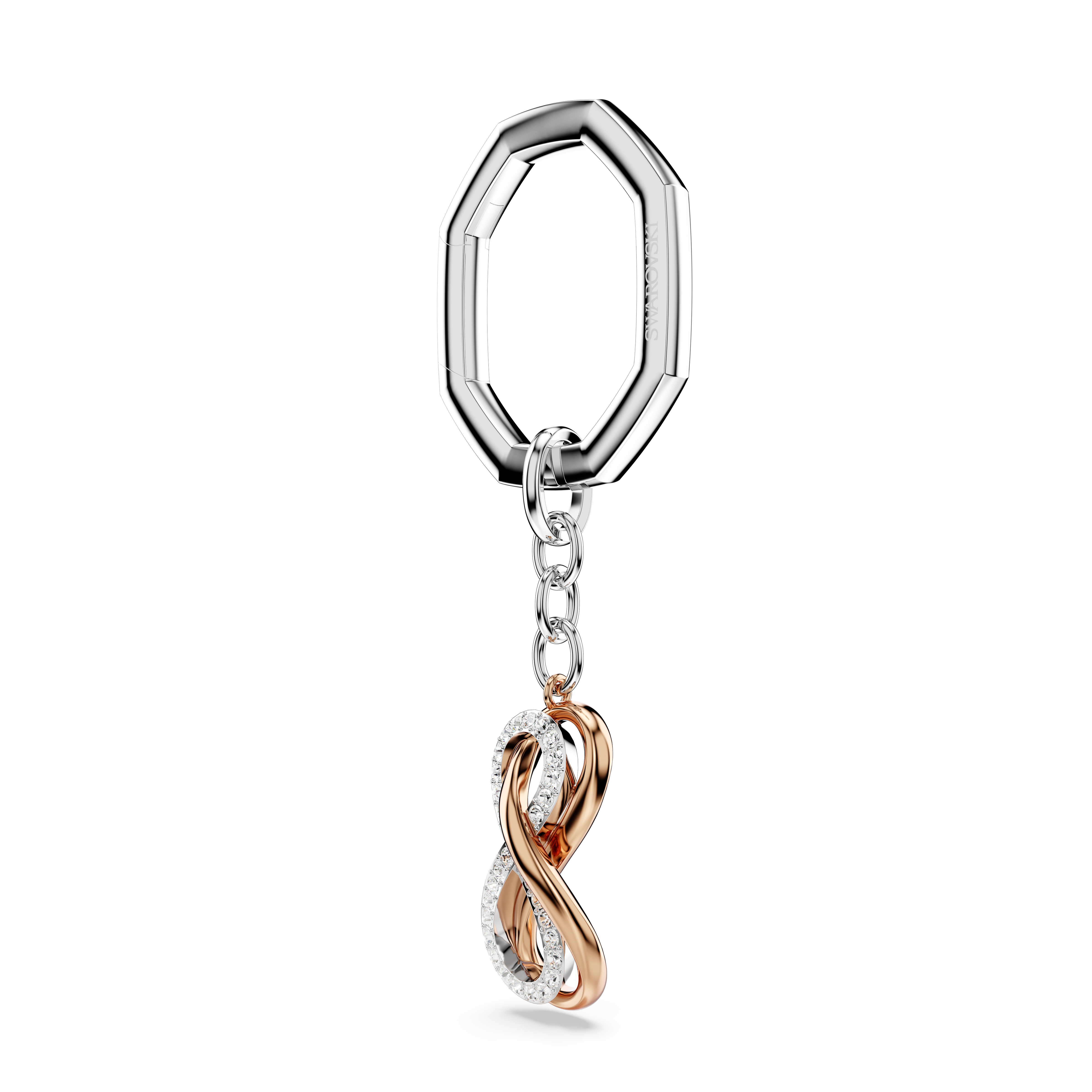 Swarovski Key ring, Infinity, White, Mixed metal finish 5687996