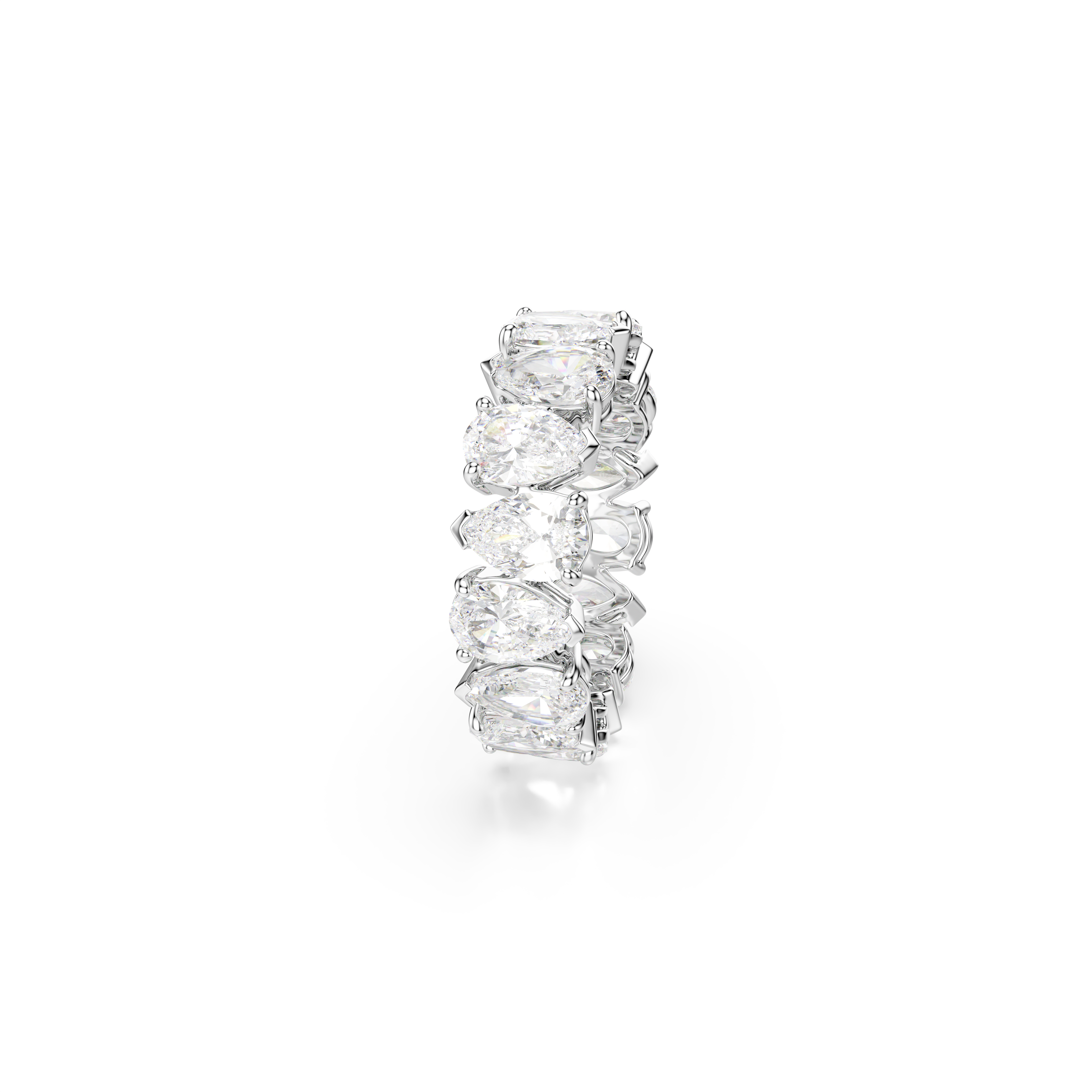 Swarovski Matrix Vittore ring, Pear cut, White, Silver-tone finish 5689470