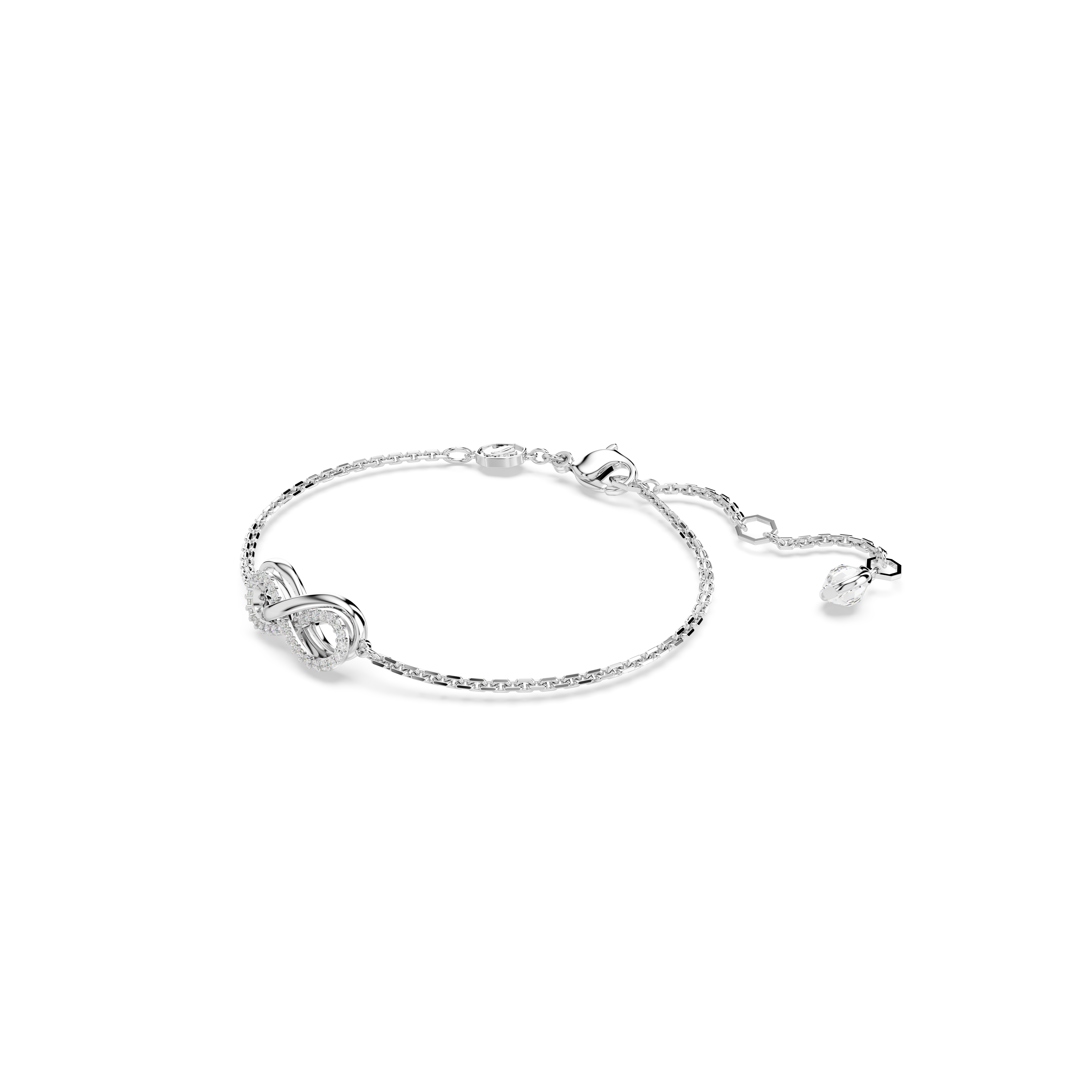 Swarovski Hyperbola bracelet, Infinity, White, Rhodium plated 5689654