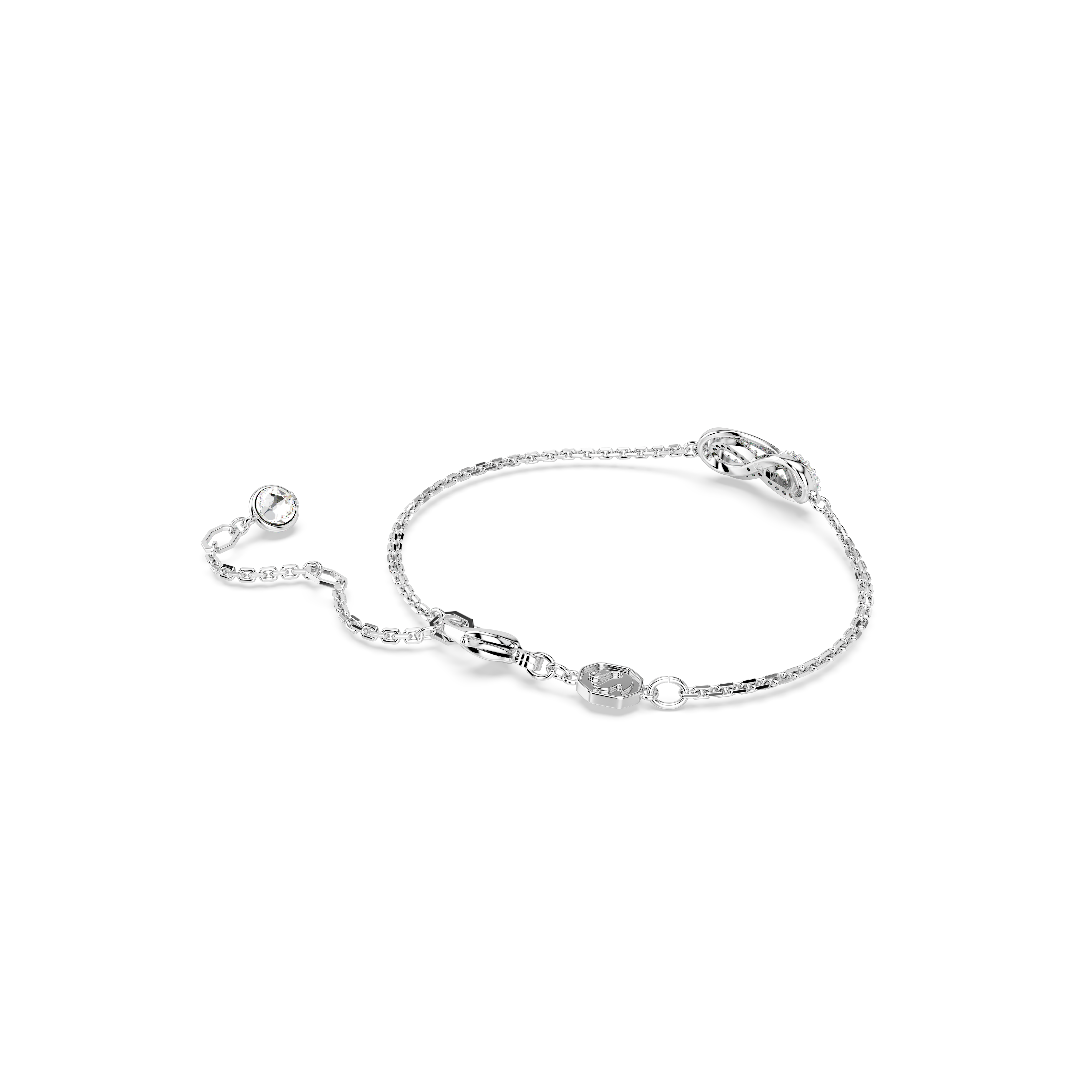 Swarovski Hyperbola bracelet, Infinity, White, Rhodium plated 5689654
