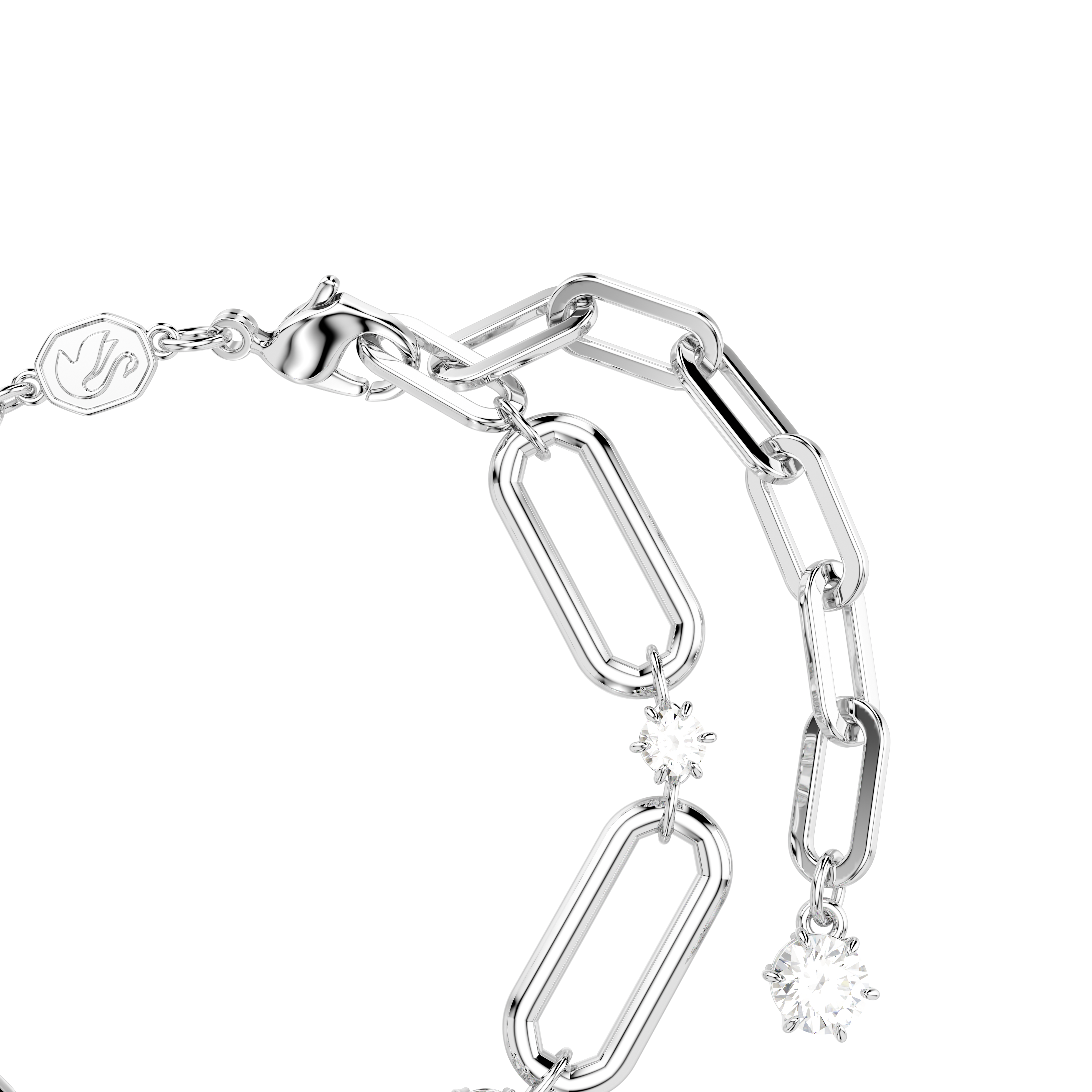 Swarovski Constella bracelet, White, Rhodium plated 5689657