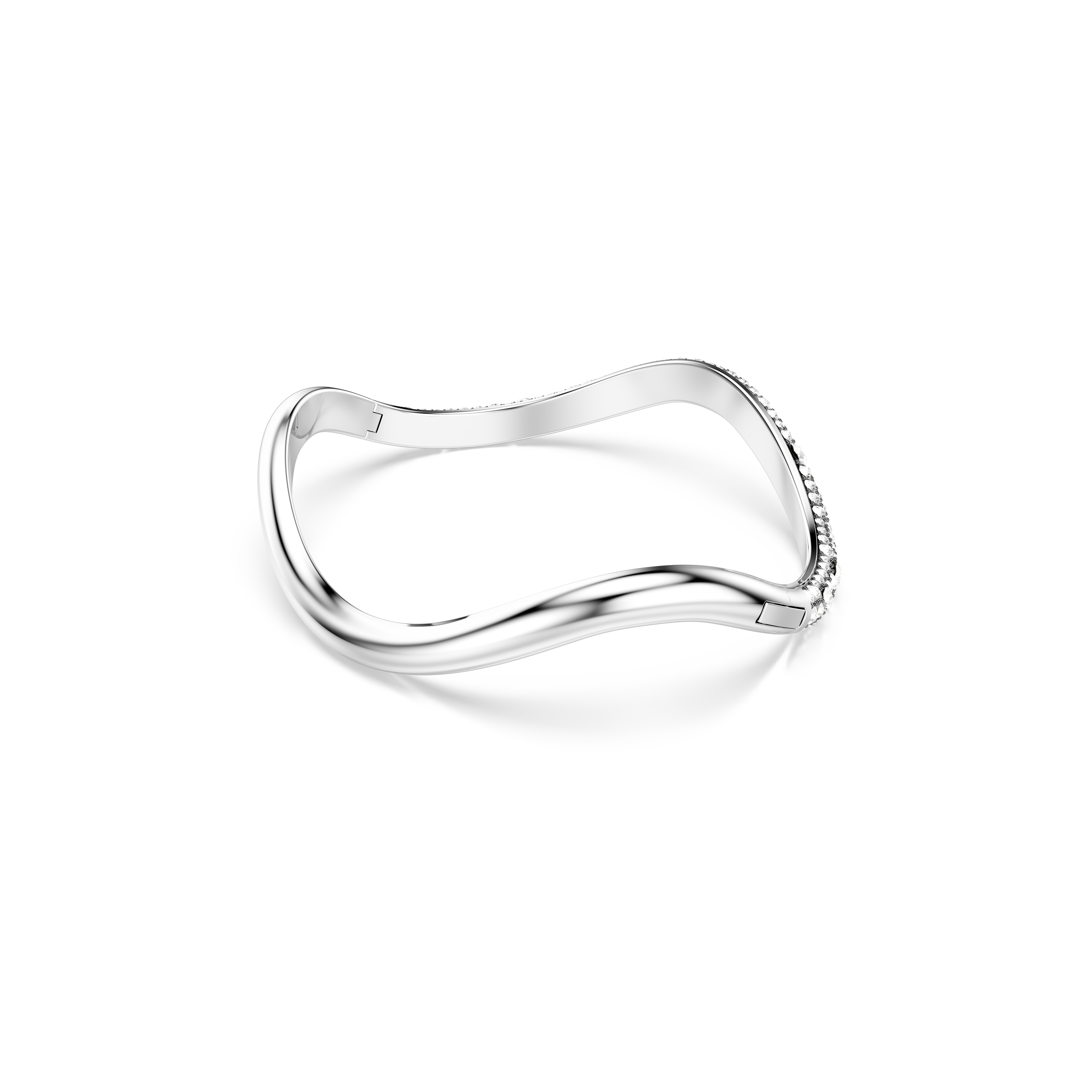 Swarovski Sublima bangle, Round cut, White, Rhodium plated 5692104
