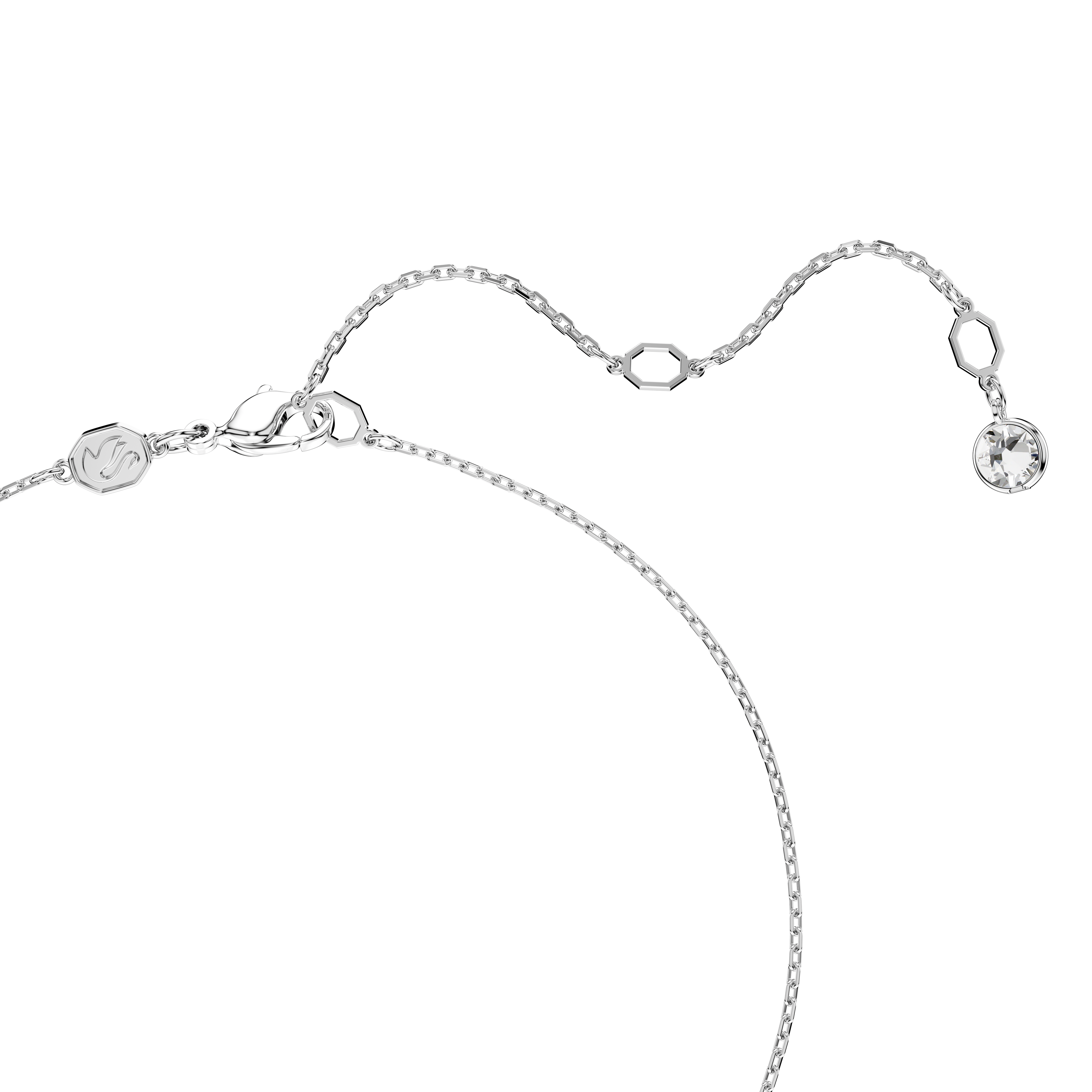 Swarovski Dextera pendant, Round cut, Sphere, White, Rhodium plated 5693206