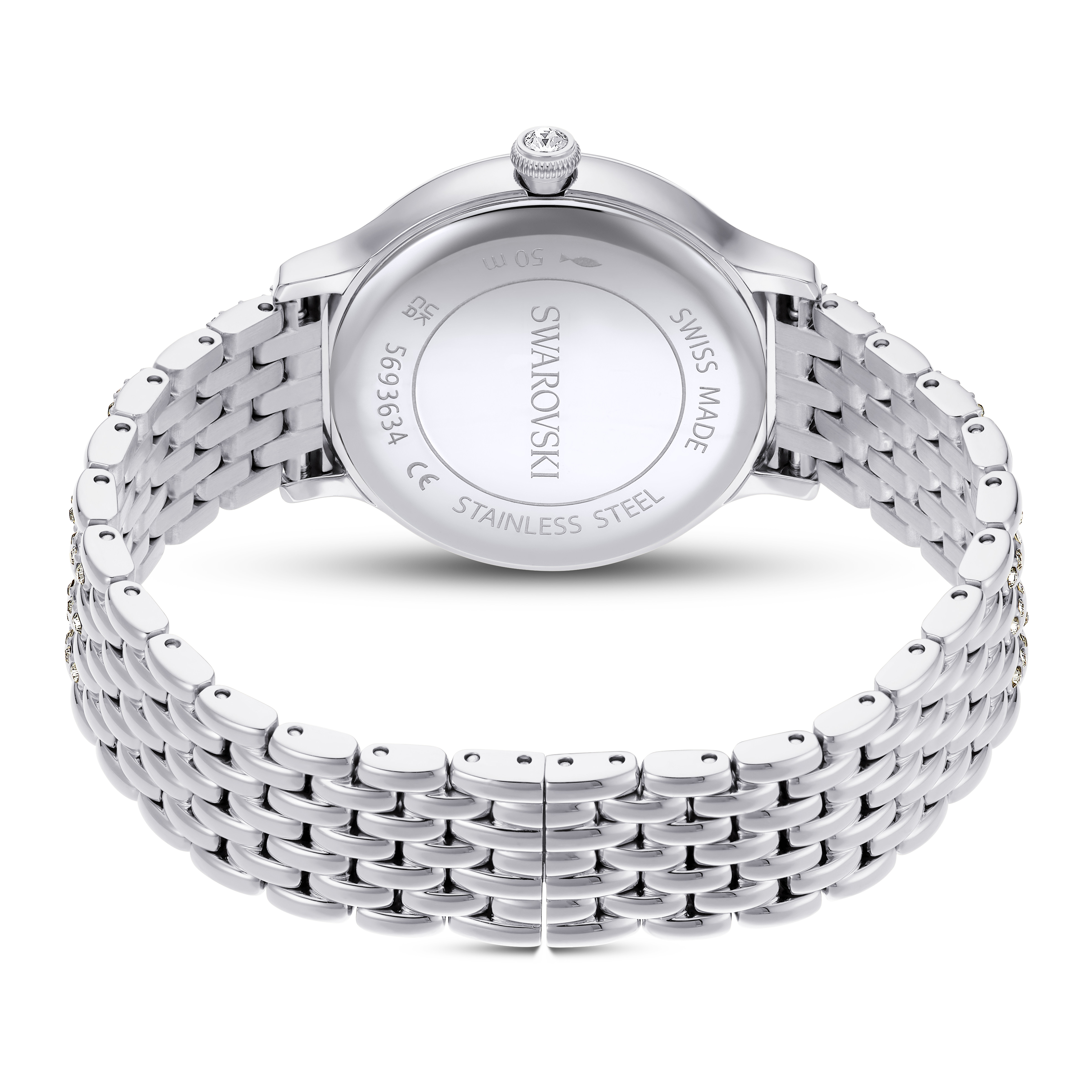 Swarovski Imber watch, Swiss Made, Metal bracelet, Silver tone, Stainless Steel 5693634
