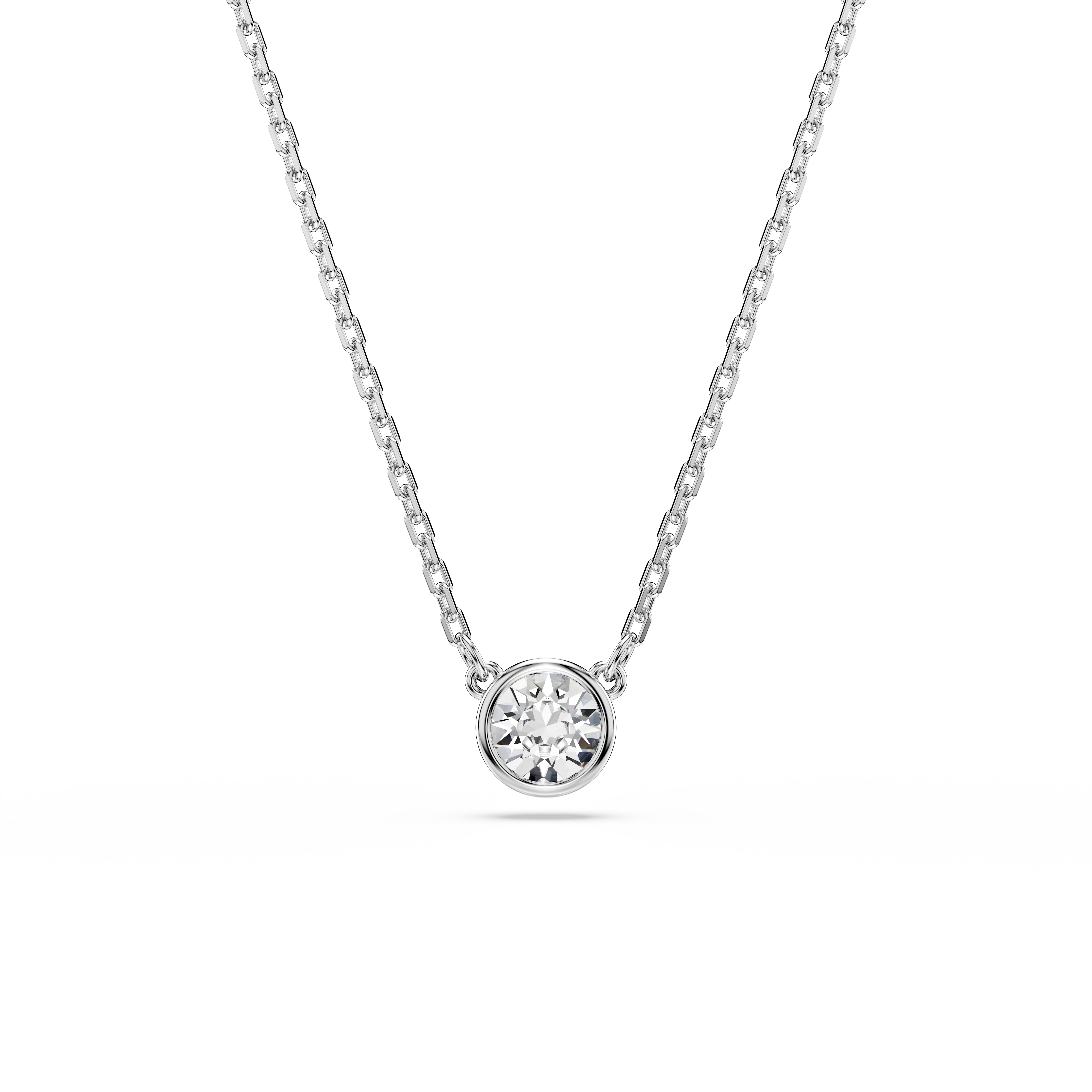 Swarovski Imber pendant, Round cut, White, Rhodium plated 5696039