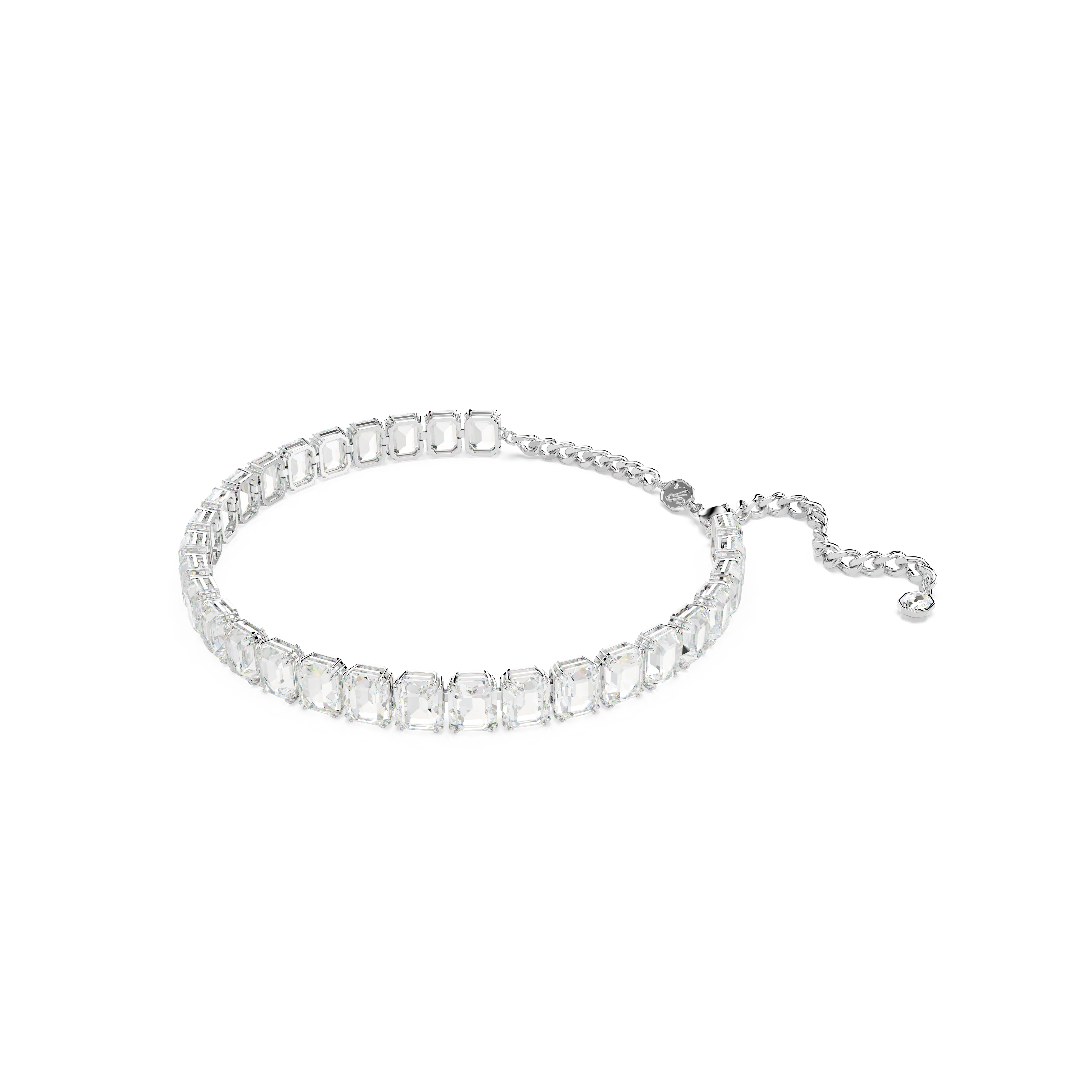 Swarovski Millenia choker, Octagon cut, White, Rhodium plated 5696292