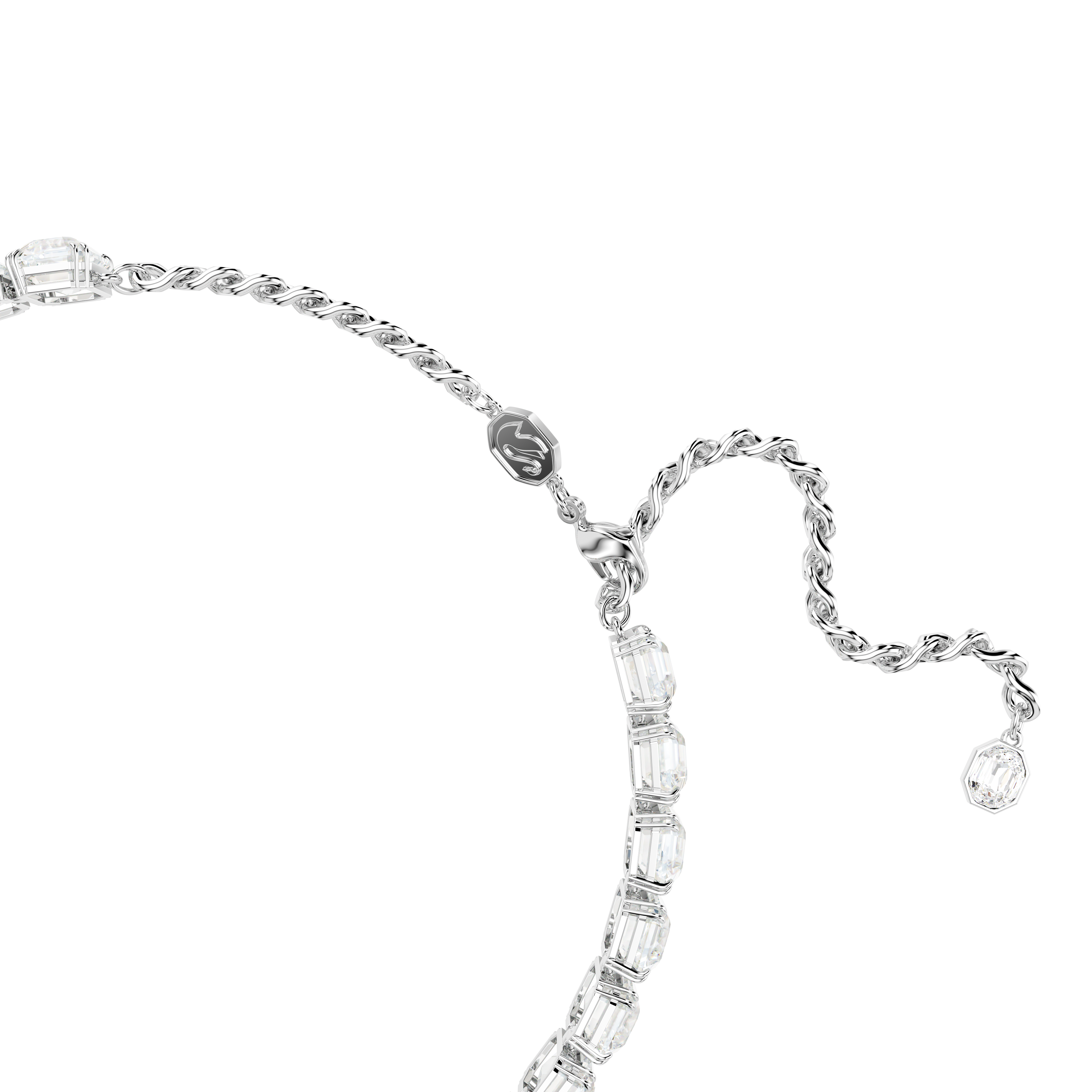 Swarovski Millenia choker, Octagon cut, White, Rhodium plated 5696292