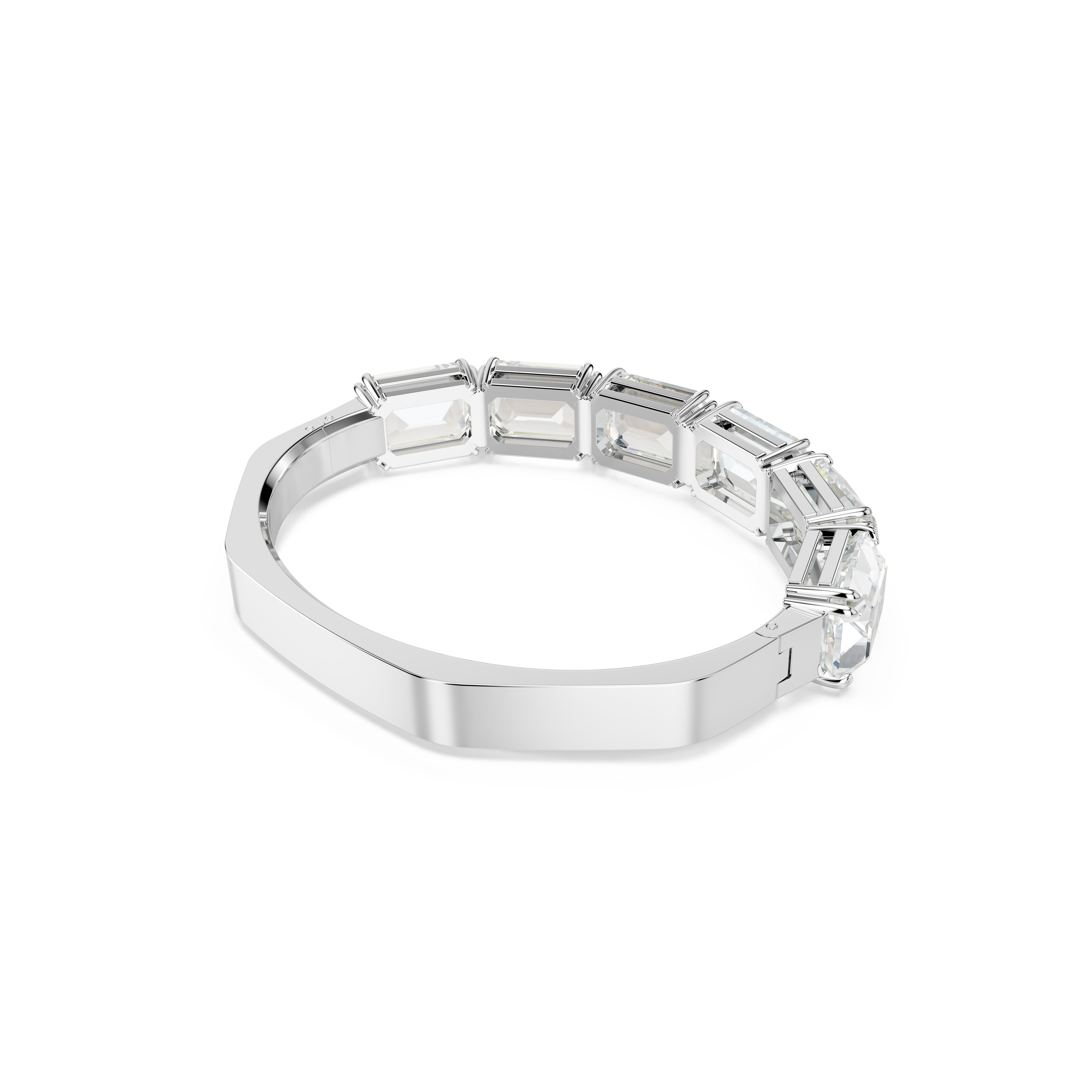Swarovski Millenia bangle, Octagon cut, White, Rhodium plated 5696321