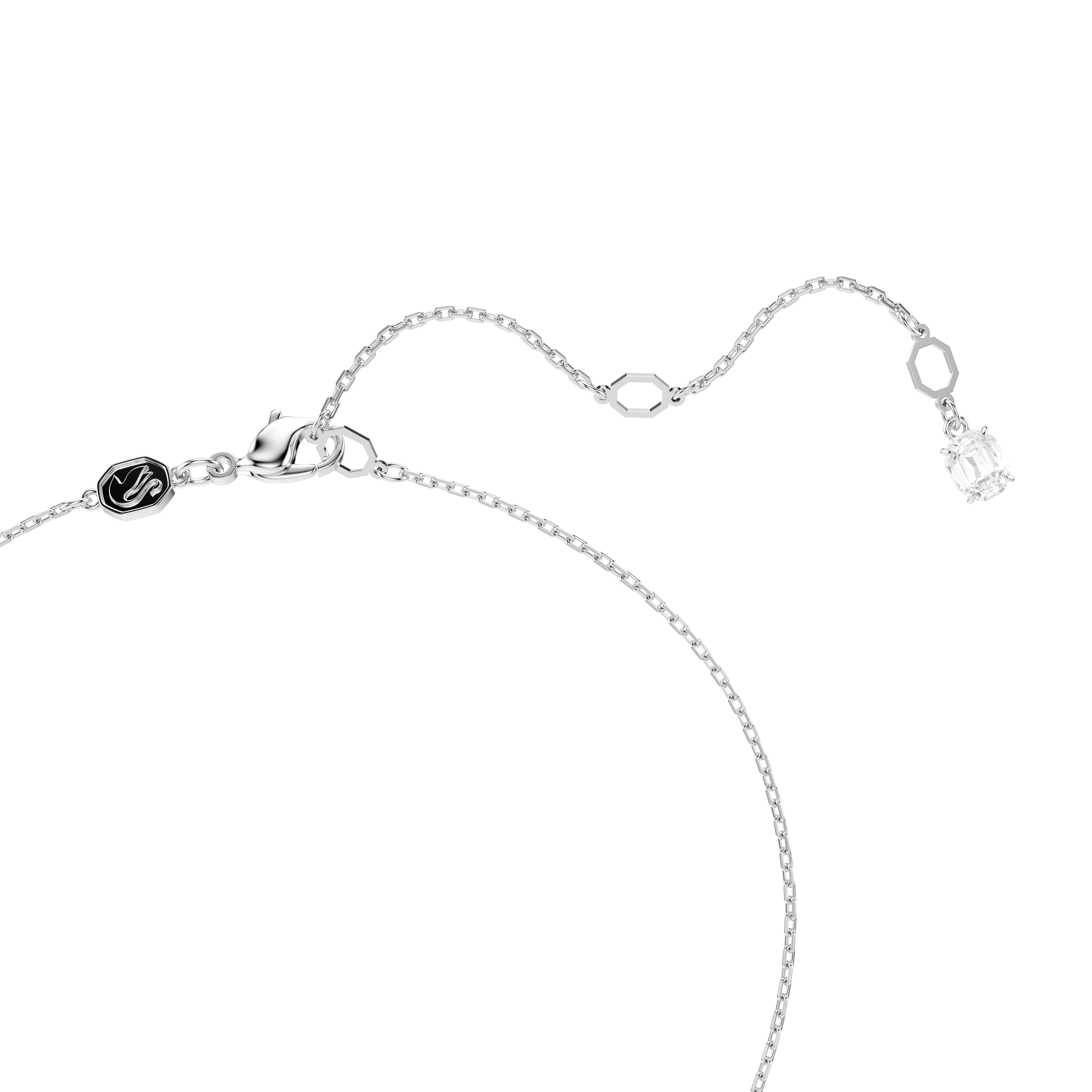 Swarovski Hyperbola pendant, Mixed cuts, White, Mixed metal finish 5696626