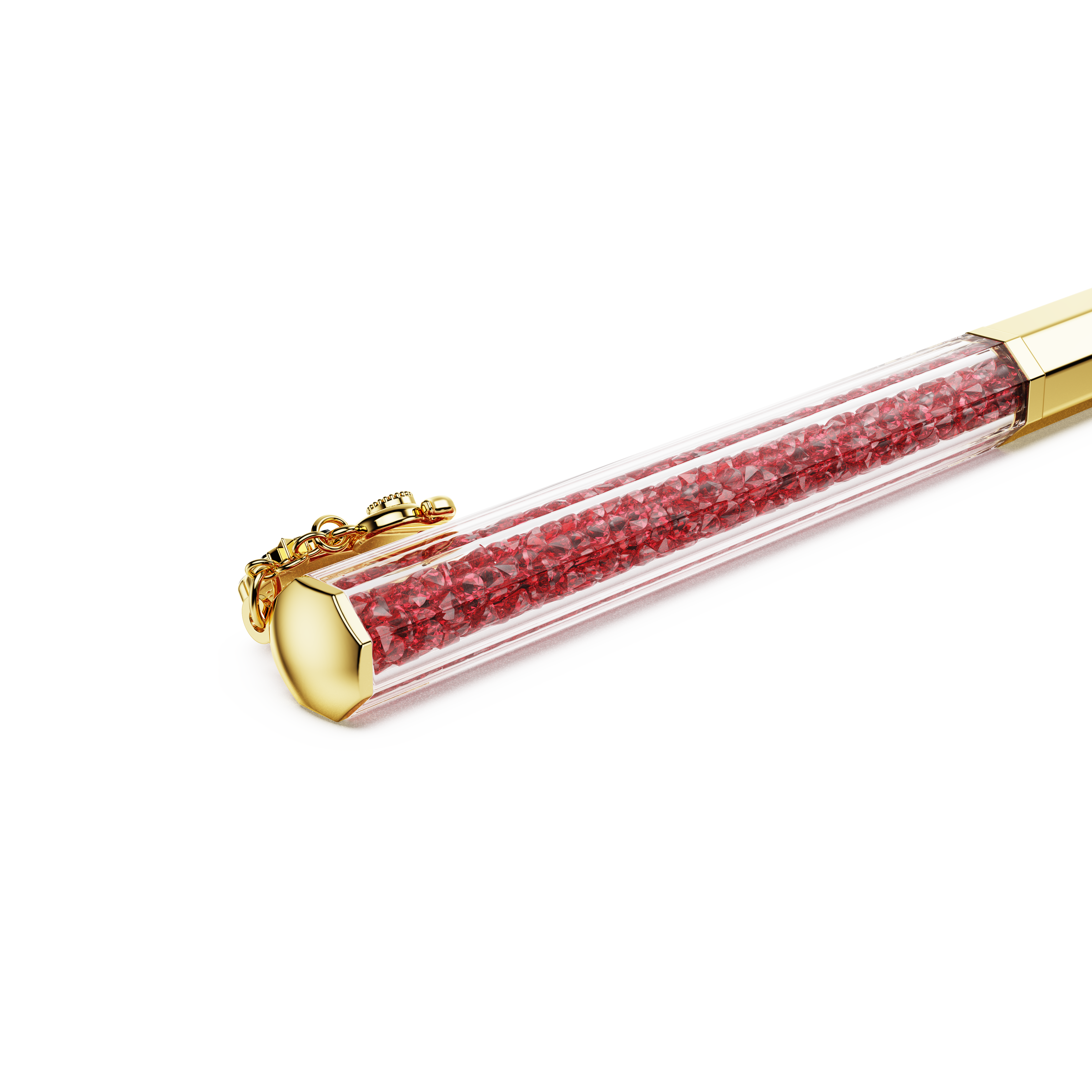 Swarovski Crystalline Chinese New Year ballpoint pen, Octagon shape, Year of the snake, Red, Gold-tone plated 5699334