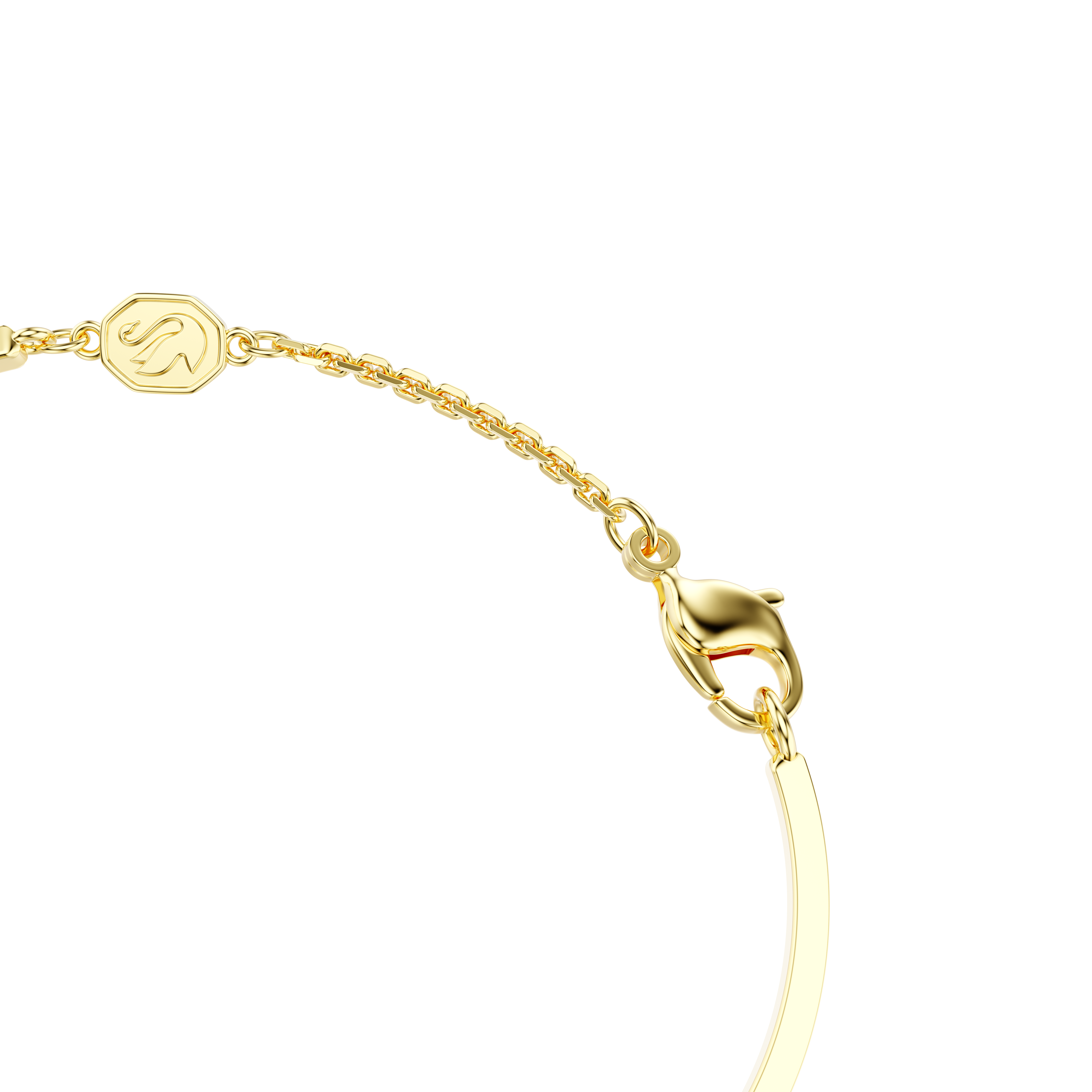 Swarovski Symbolica bangle, Evil eye, Blue, Gold-tone plated 5700879