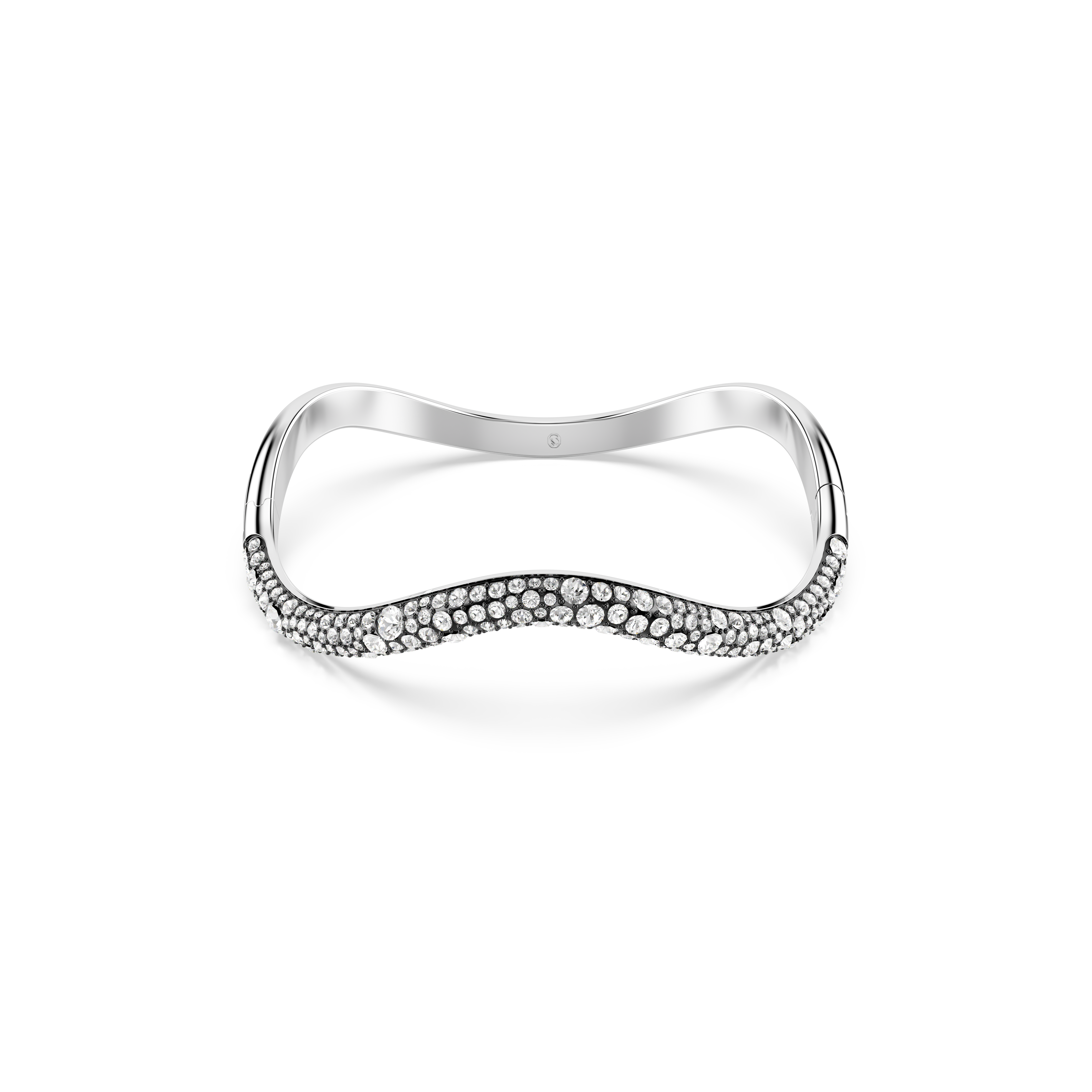 Swarovski Sublima bangle, Round cut, White, Rhodium plated 5700921