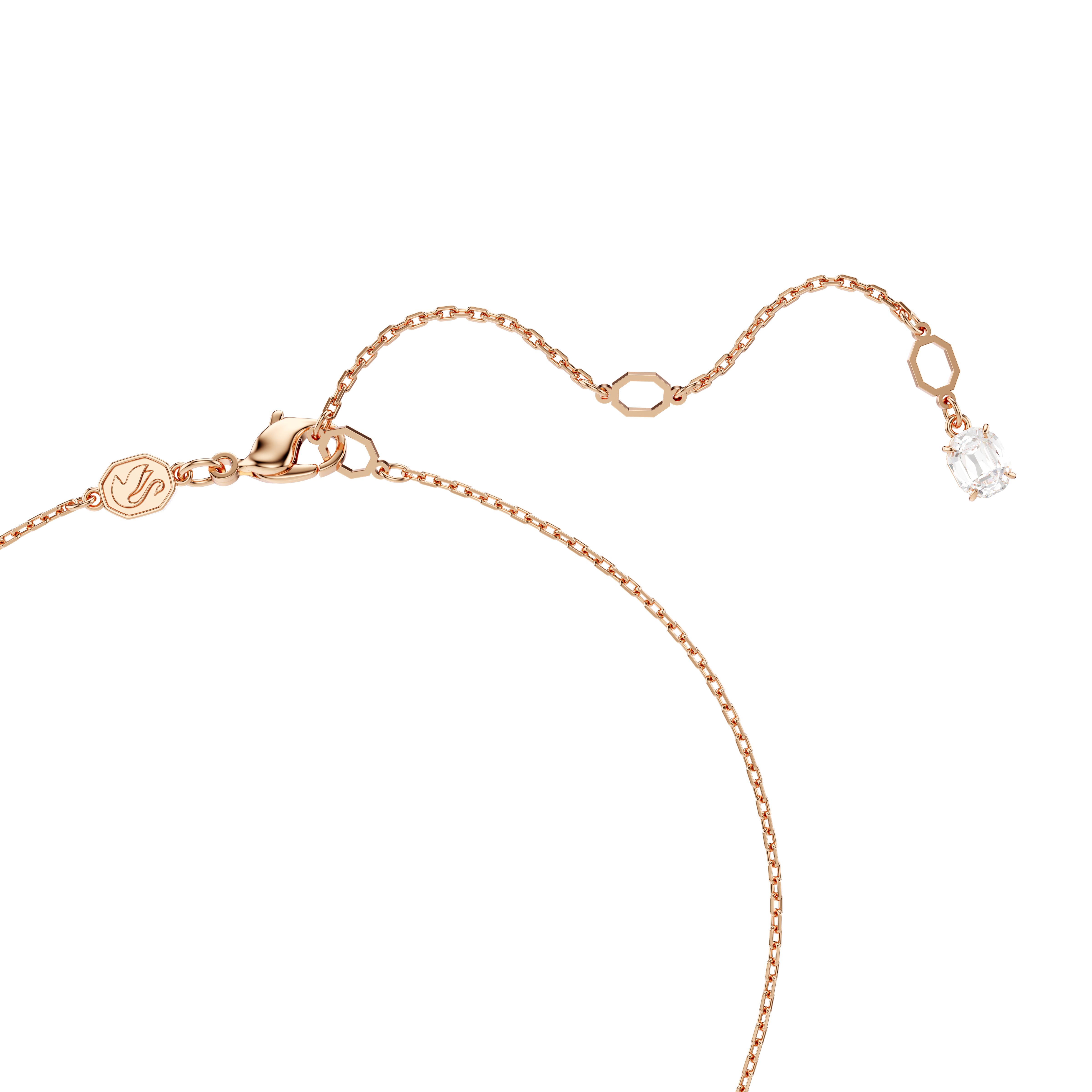 Swarovski Hyperbola pendant, Mixed cuts, White, Rose gold-tone plated 5701494