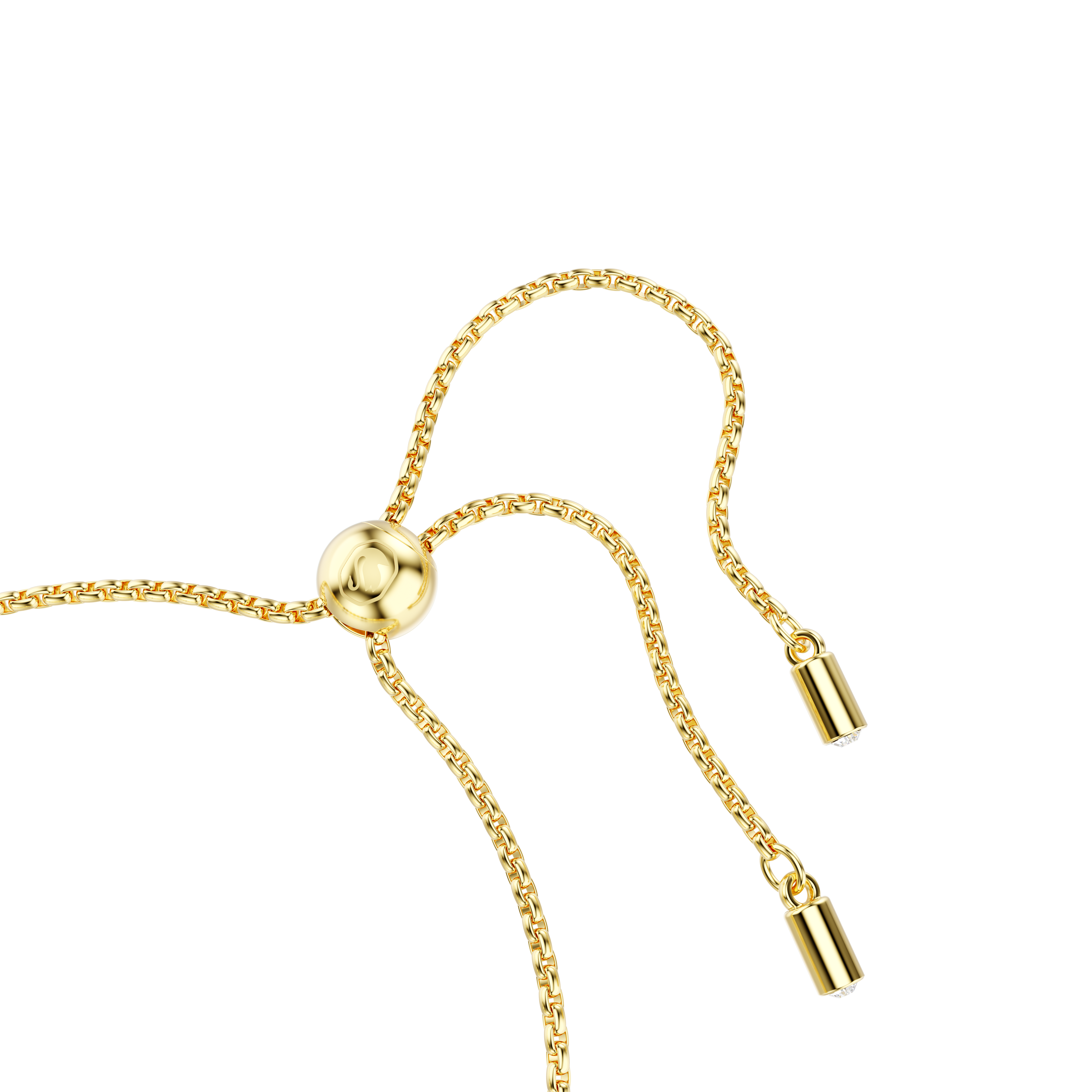 Swarovski Imber Tennis bracelet, Mixed round cuts, White, Gold-tone plated 5705450