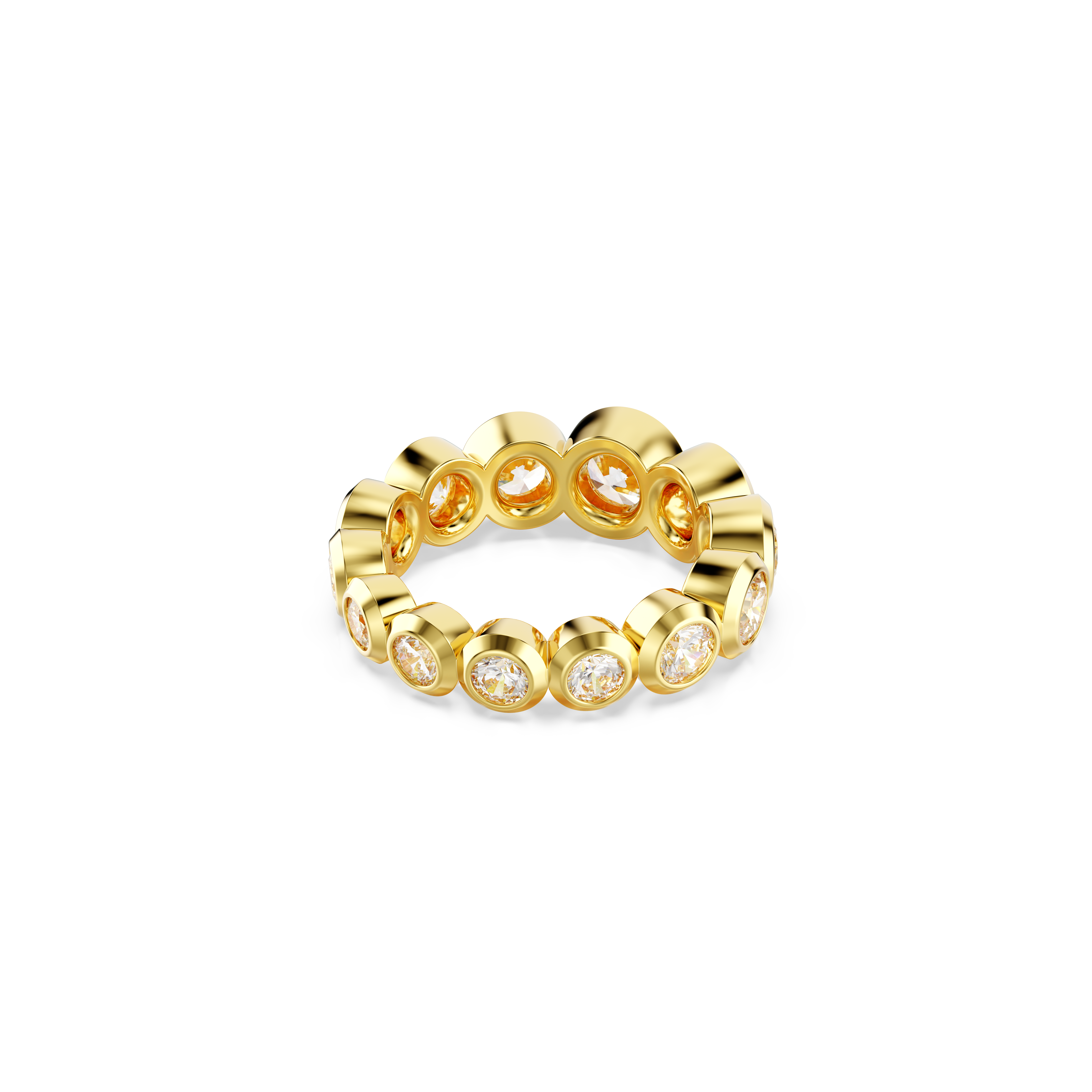 Swarovski Imber ring, Mixed round cuts, White, Gold-tone plated 5705476