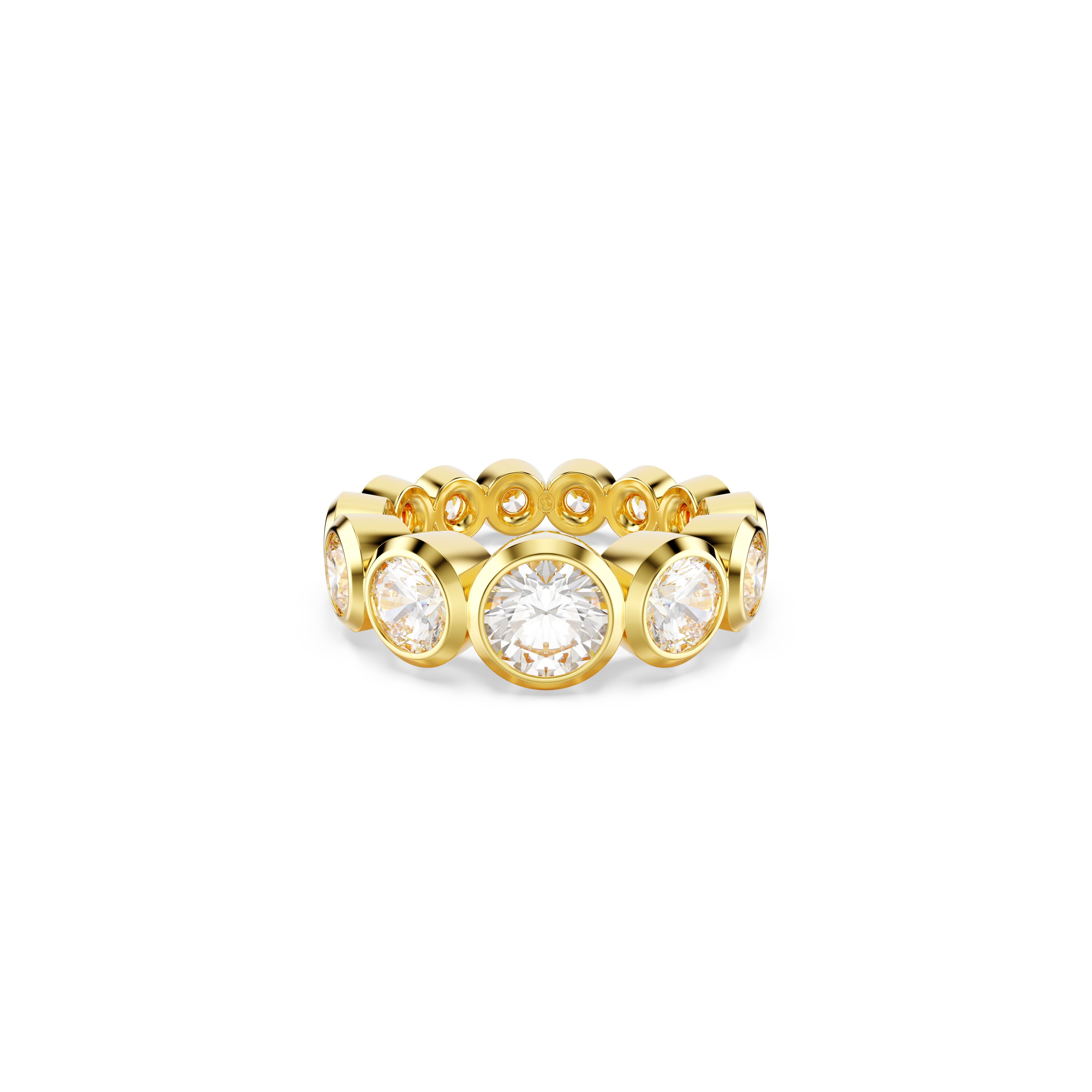 Swarovski Imber ring, Mixed round cuts, White, Gold-tone plated 5705477