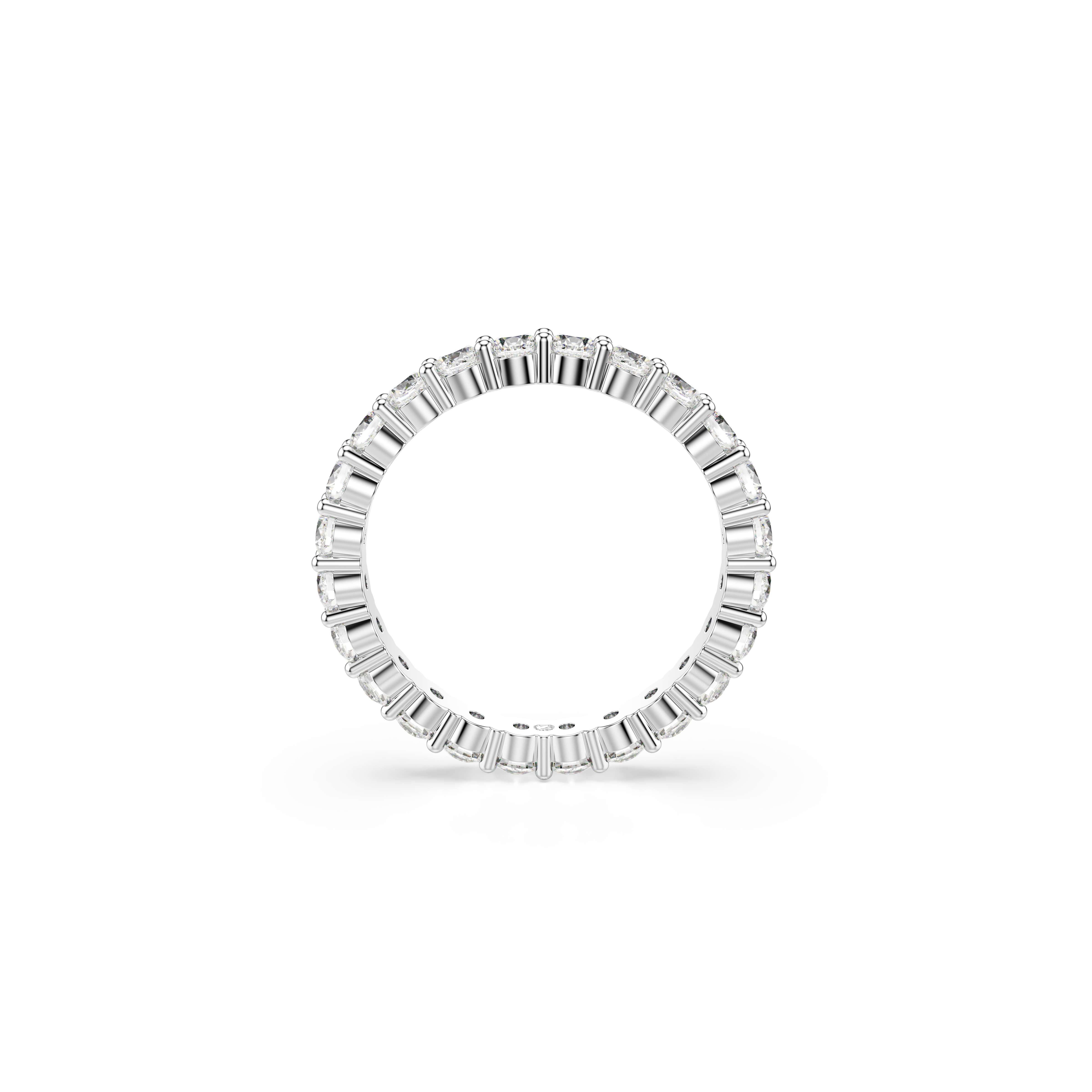 Swarovski Matrix Vittore ring, Round cut, White, Silver-tone finish 5705601