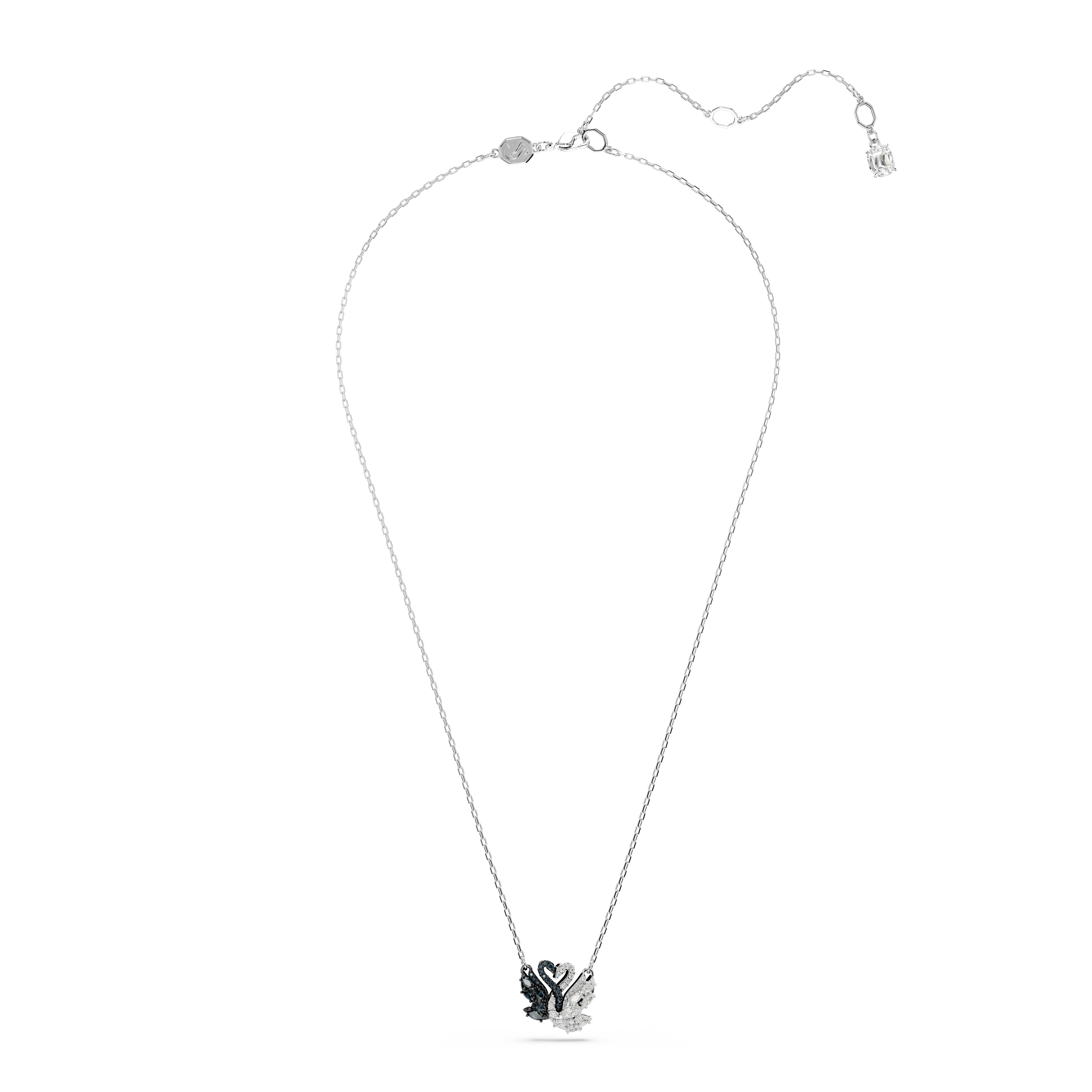 Swarovski Swan pendant, Swan, Black, Mixed metal finish 5705721