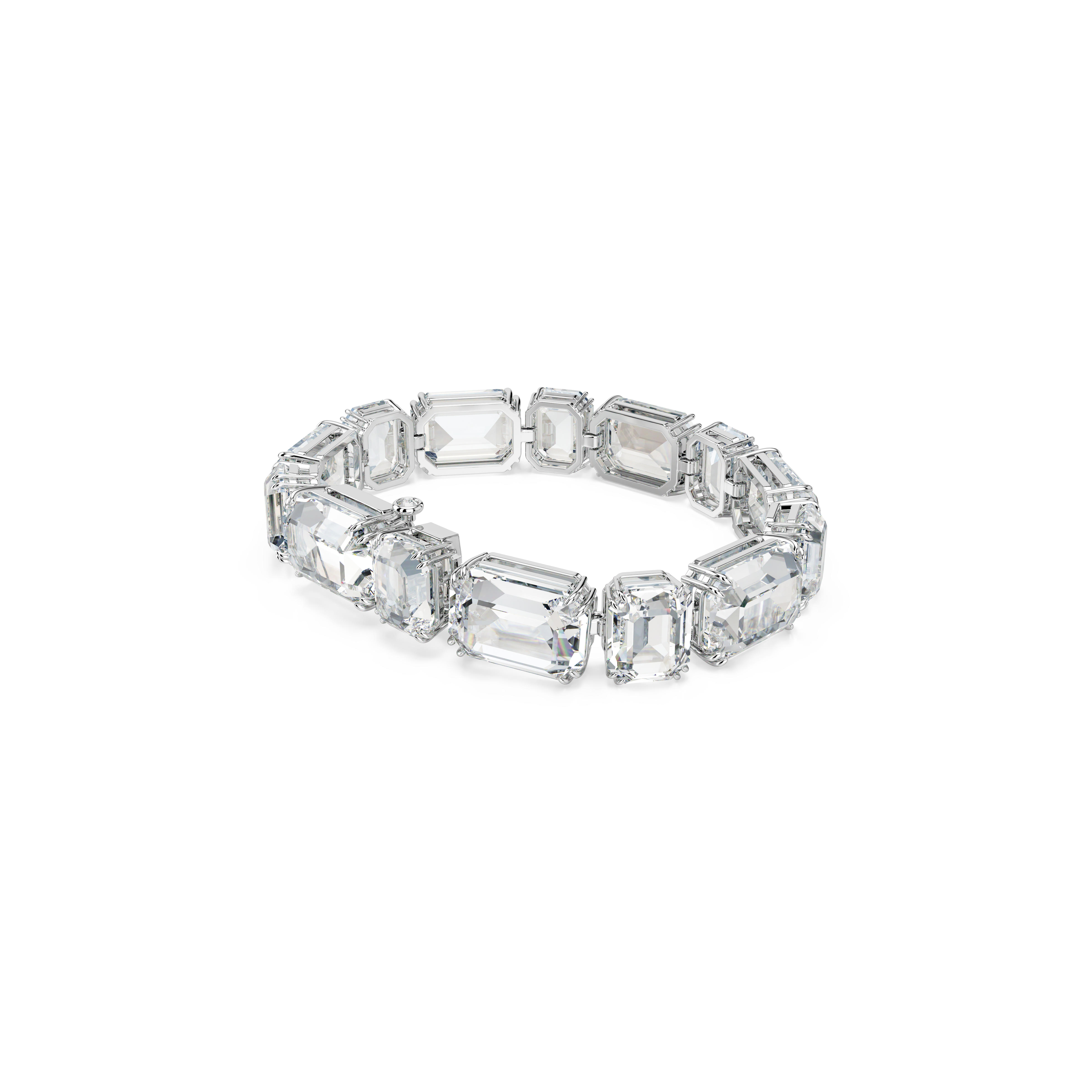 Swarovski Millenia bracelet, Octagon cut, White, Rhodium plated 5705770