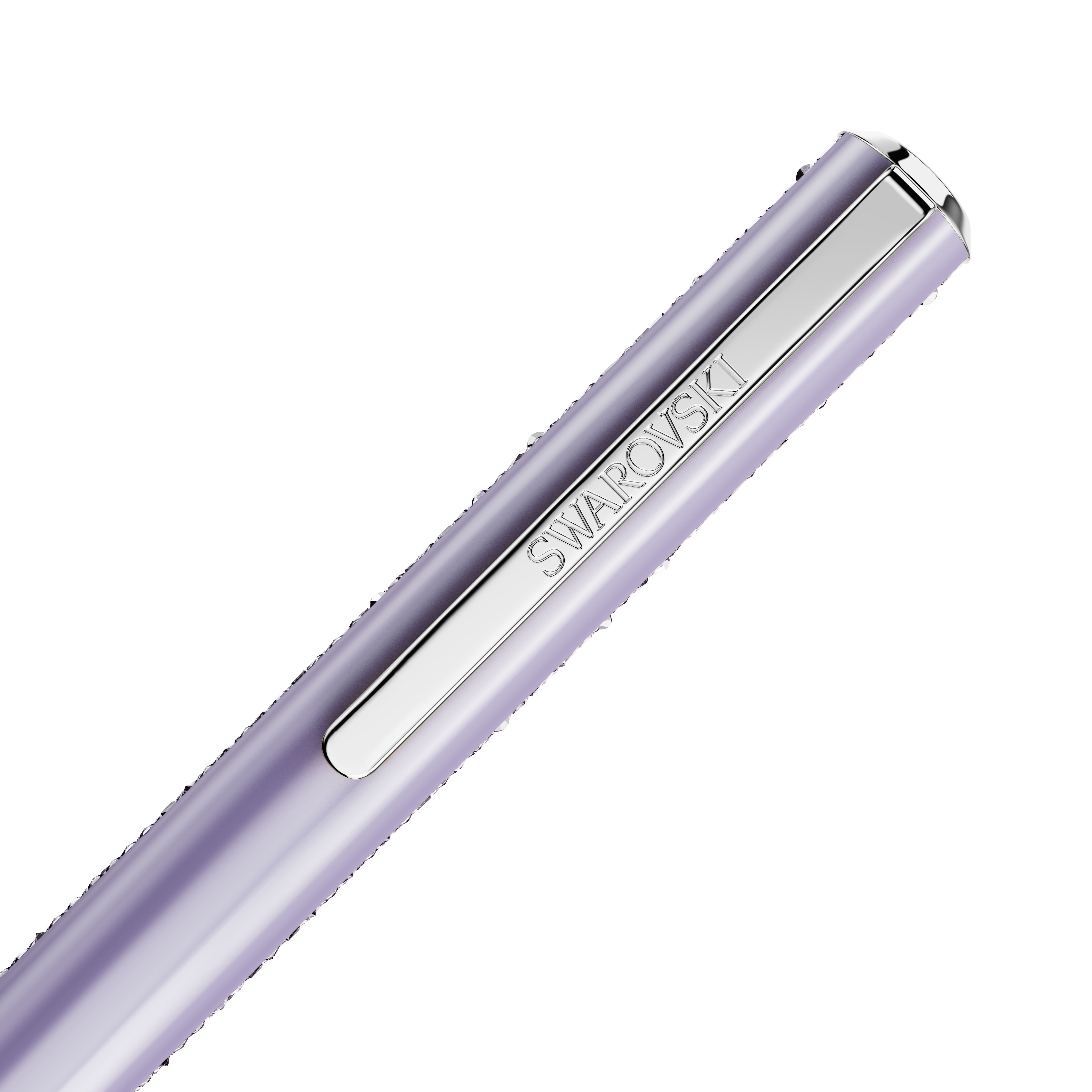 Swarovski Shimmer ballpoint pen, Purple, Purple lacquered, Chrome plated 5707707